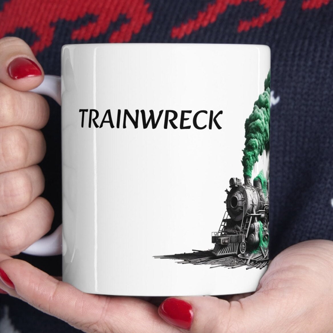 TRAINWRECK - Weed Strain Coffee Mugs