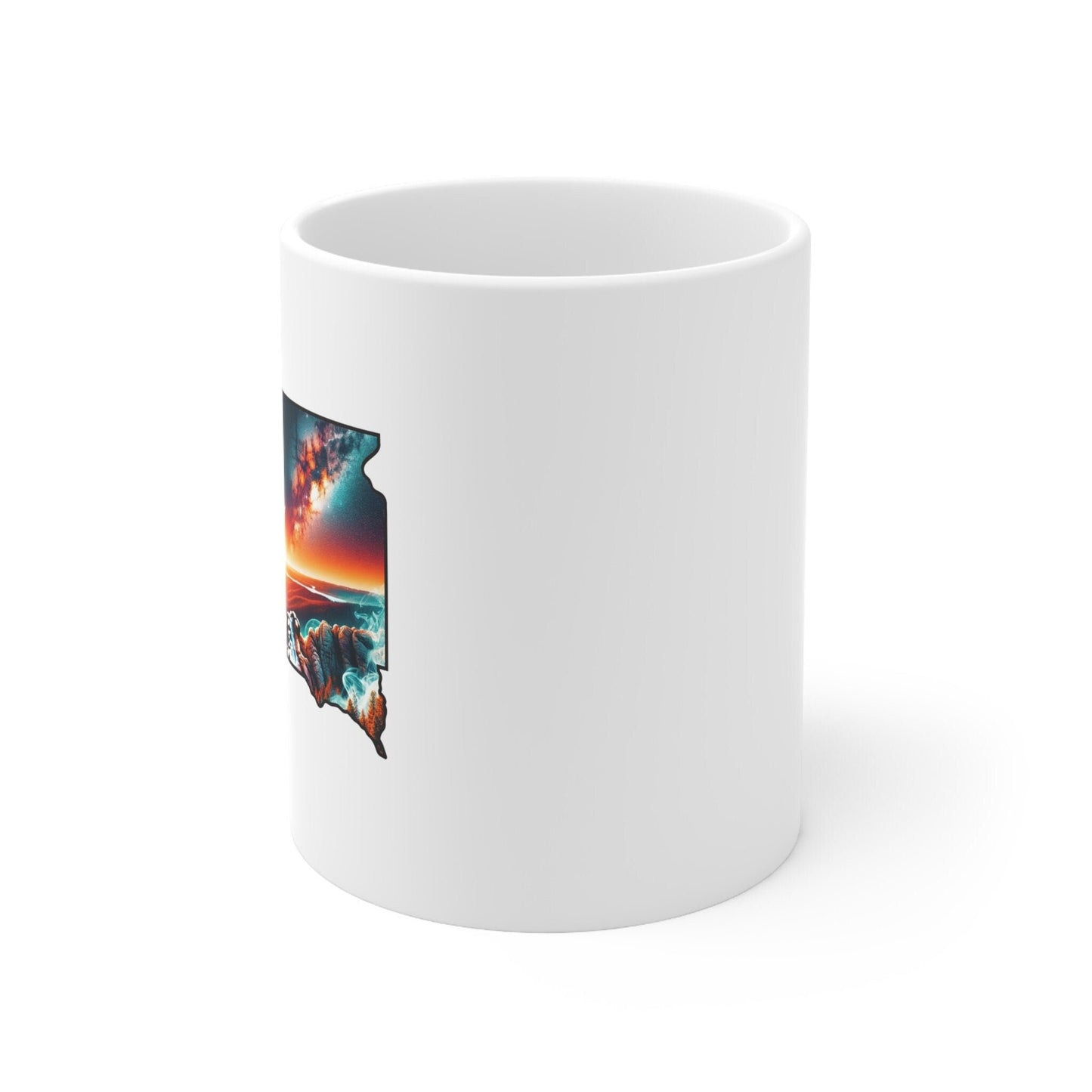 SOUTH DAKOTA Weed Mug - State Themed Coffee Mugs, Marijuana Graphic - Perfect Gift for Smokers, Weed Lovers, Stoners - Cannabis Decor
