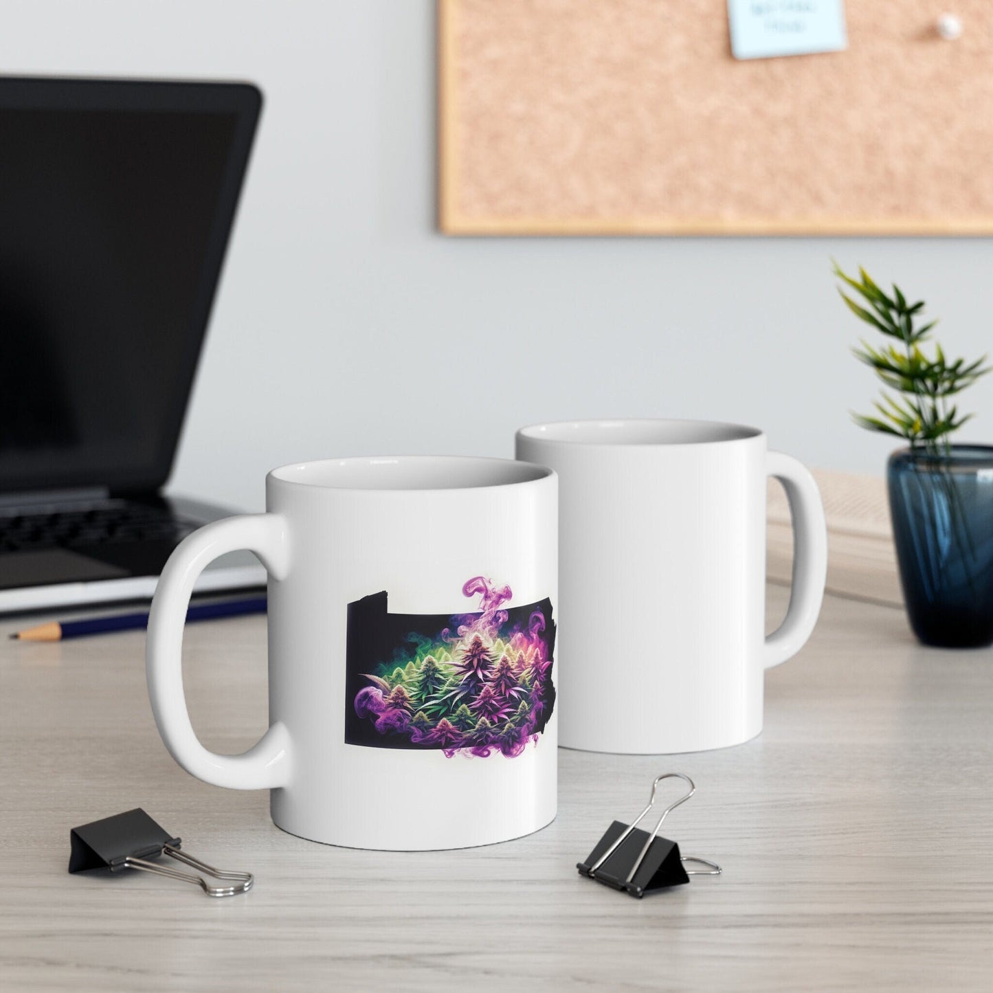PENNSYLVANIA Weed Mug - State Themed Coffee Mugs, Marijuana Graphic - Perfect Gift for Smokers, Weed Lovers, Stoners - Cannabis Decor