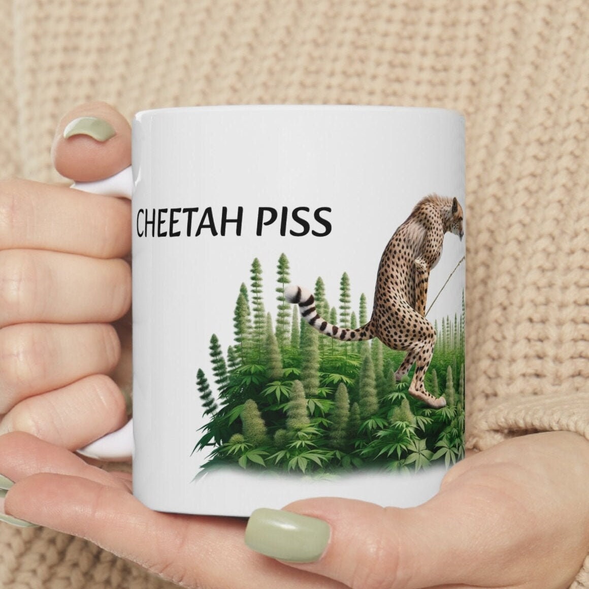 CHEETAH PISS - Weed Strain Coffee Mugs