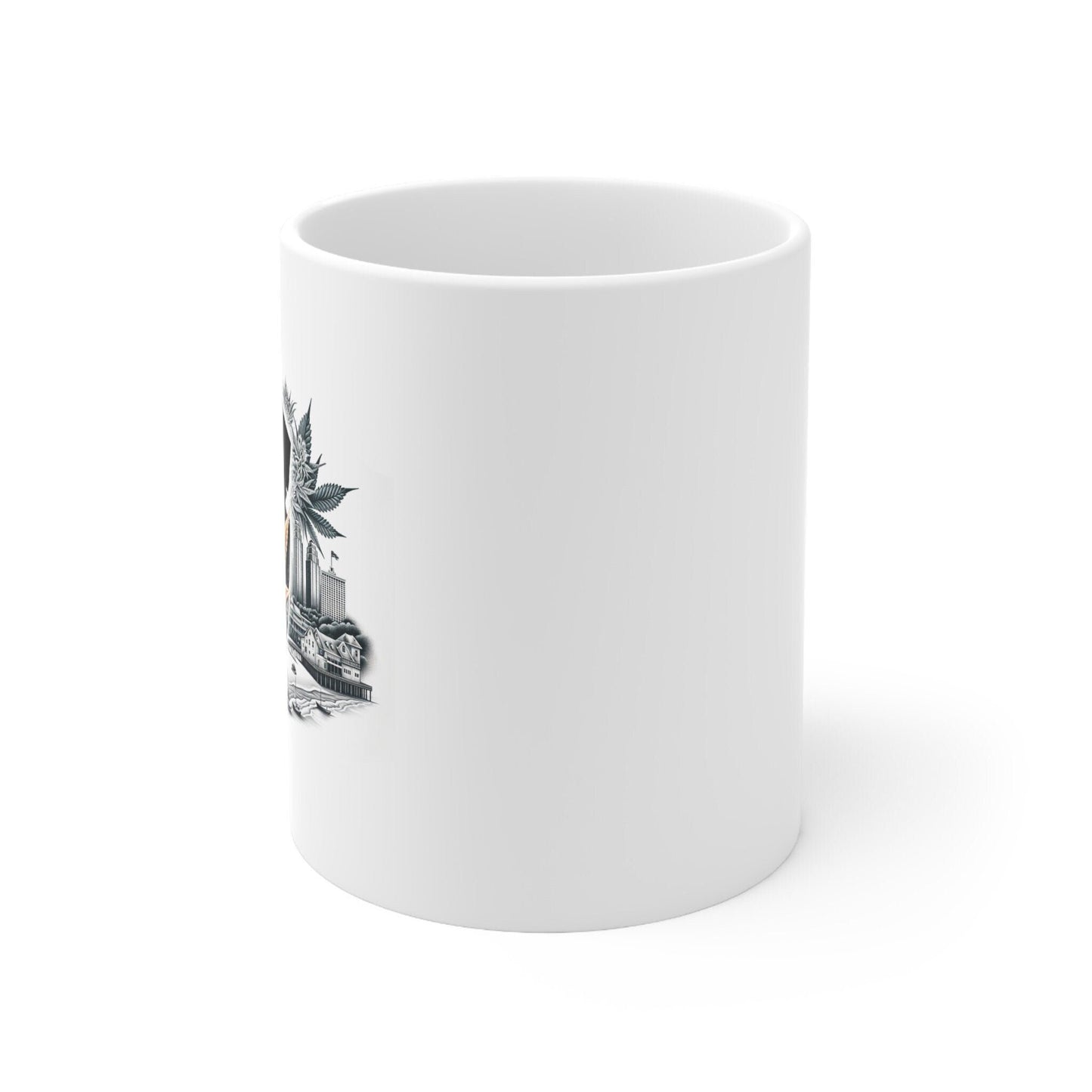 NEW JERSEY Weed Mug - State Themed Coffee Mugs, Marijuana Graphic - Perfect Gift for Smokers, Weed Lovers, Stoners - Cannabis Decor