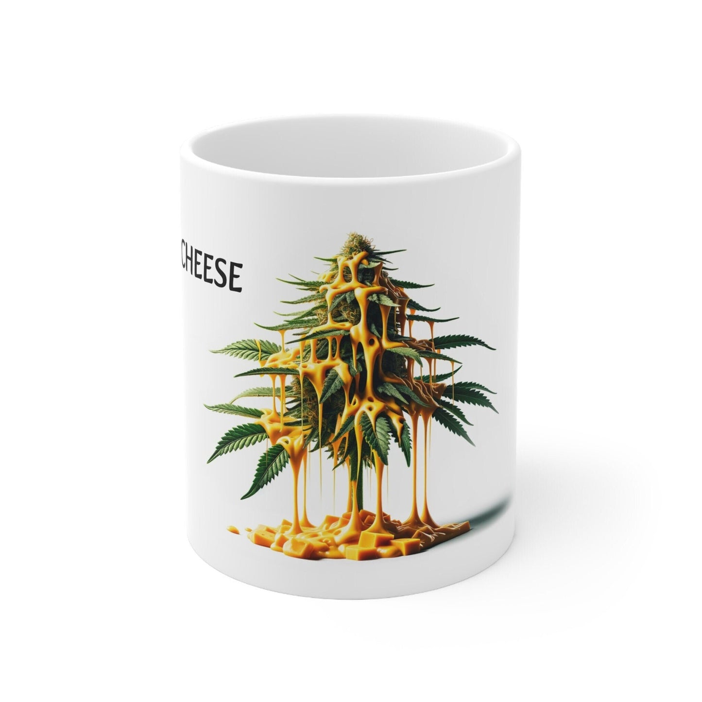 CANNA CHEESE - Weed Coffee Mug (11oz) - Perfect Strains Gift for Smokers, Stoners, Growers; Wake and Bake Mug / 420 Weed Mug, Marijuana Gift