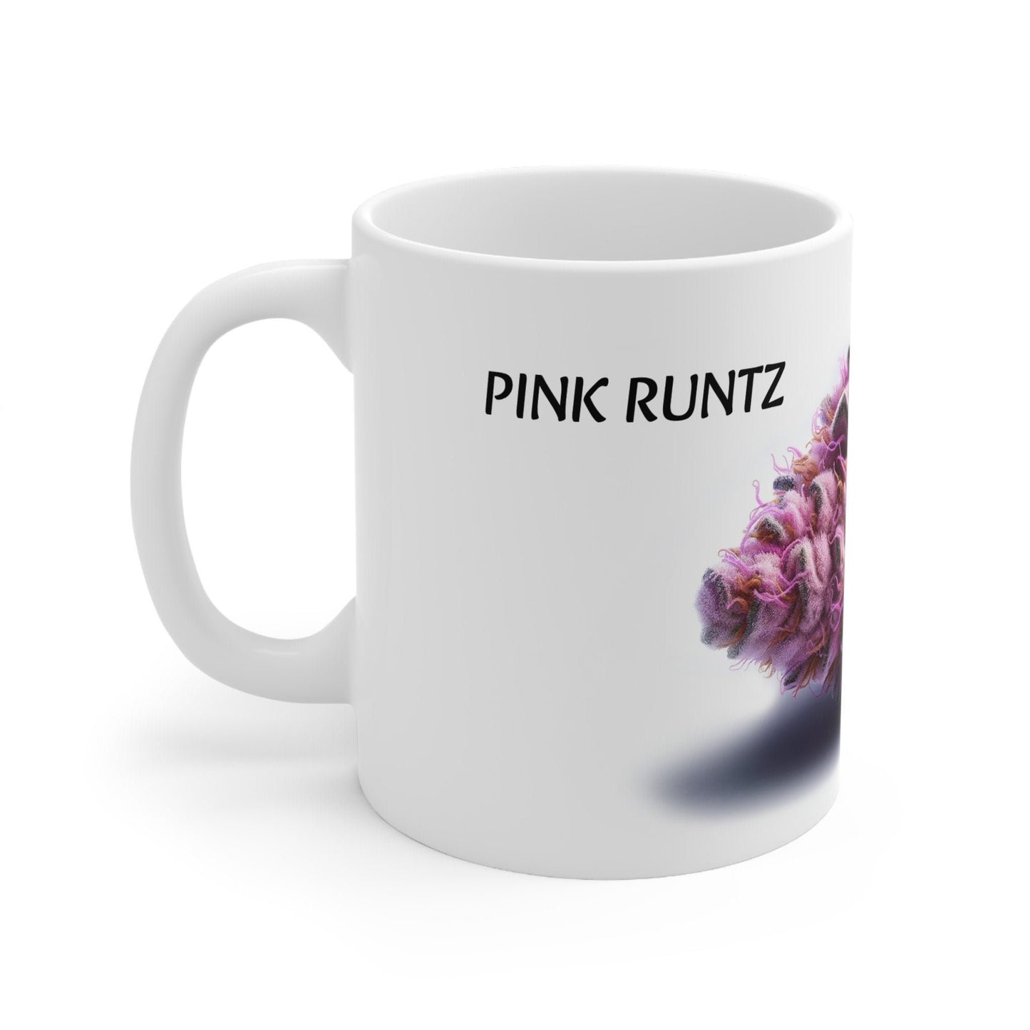 PINK RUNTZ - Weed Coffee Mug (11oz) - Perfect Strains Gift for Smokers, Stoners, Growers; Wake and Bake Mug / 420 Weed Mug, Marijuana Gift