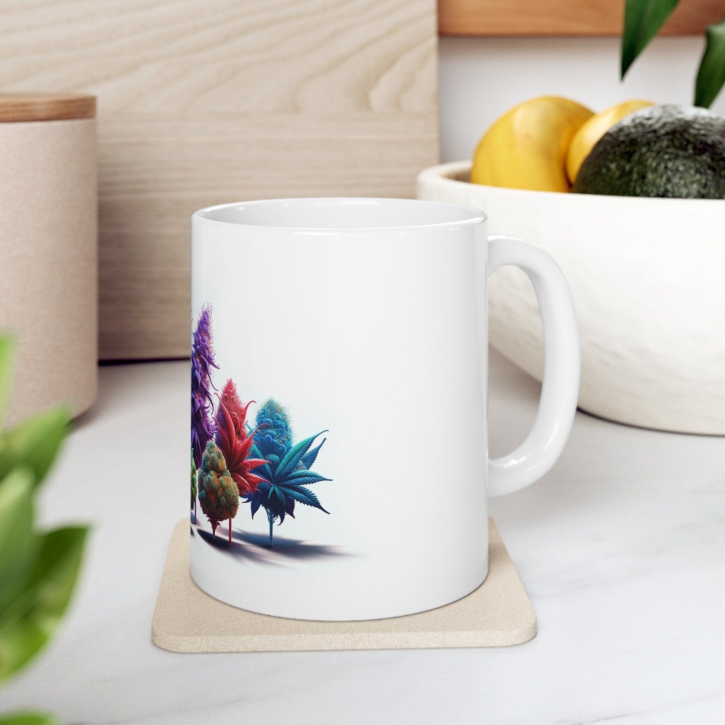 RUNTZ - Weed Coffee Mug (11oz) - Perfect Strains Gift for Smokers, Stoners, Growers; Wake and Bake Mug / 420 Weed Mug, Marijuana Gift