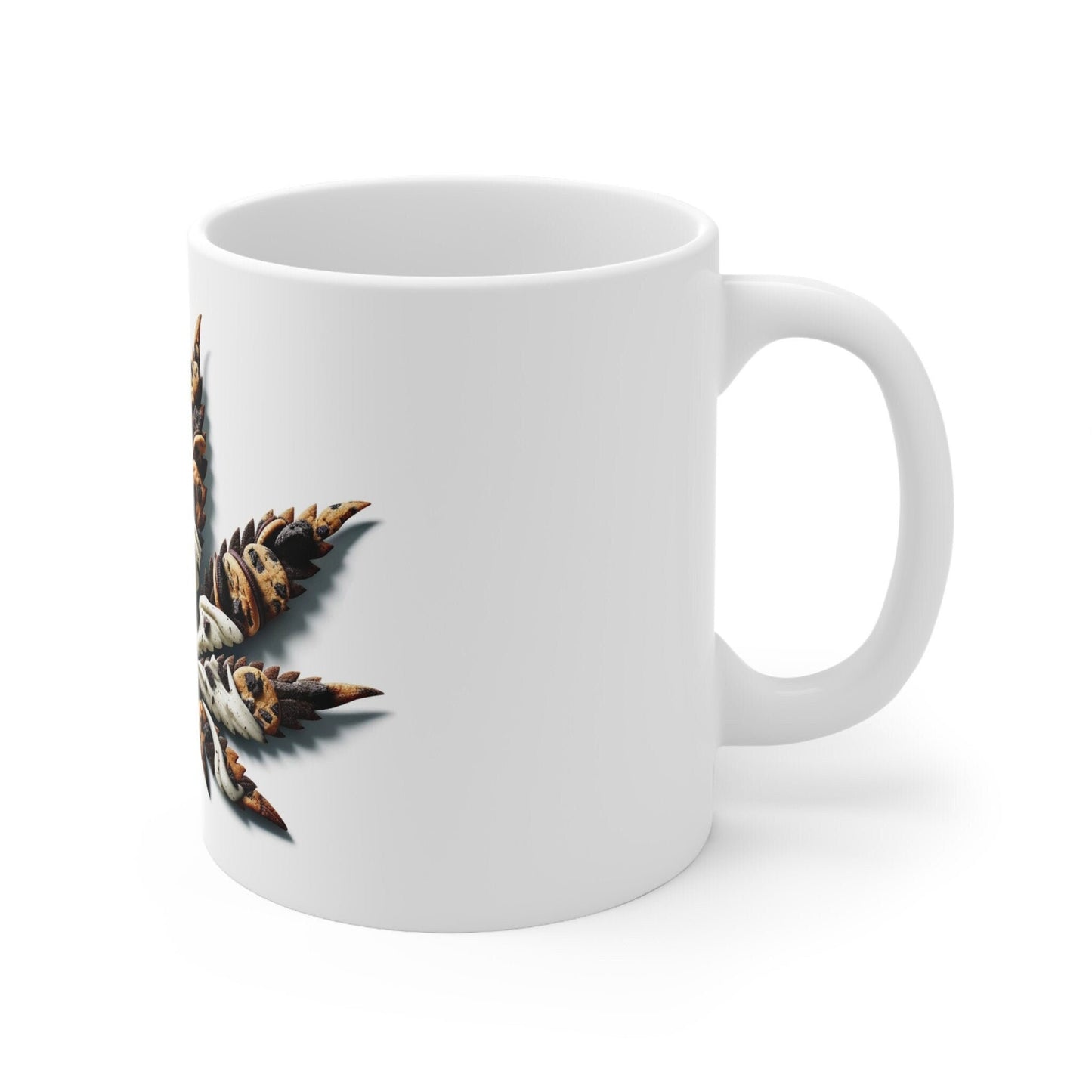 COOKIES AND CREAM - Weed Coffee Mug (11oz) - Perfect Strains Gift for Smokers, Stoners, Growers; Wake & Bake / 420 Weed Mug, Marijuana Gift