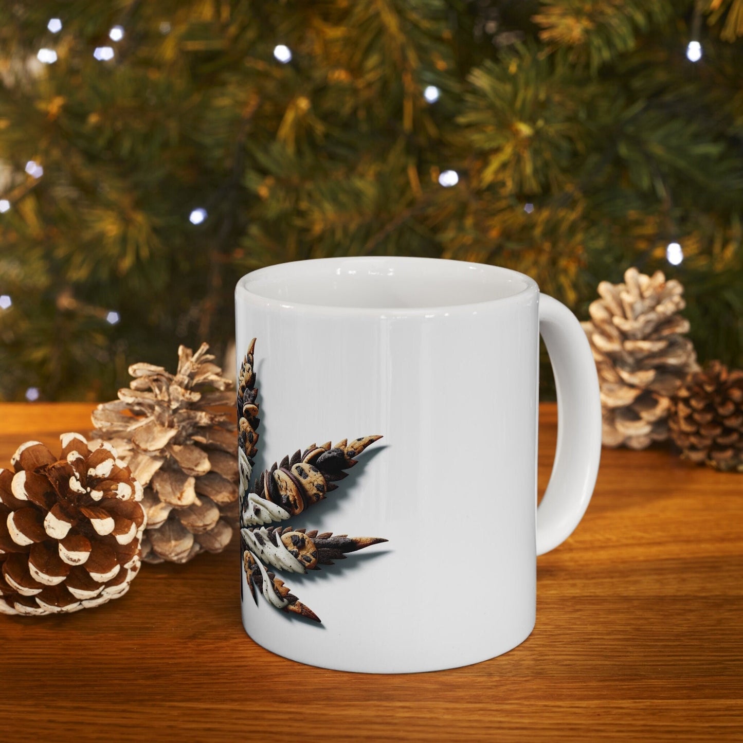 COOKIES AND CREAM - Weed Coffee Mug (11oz) - Perfect Strains Gift for Smokers, Stoners, Growers; Wake & Bake / 420 Weed Mug, Marijuana Gift