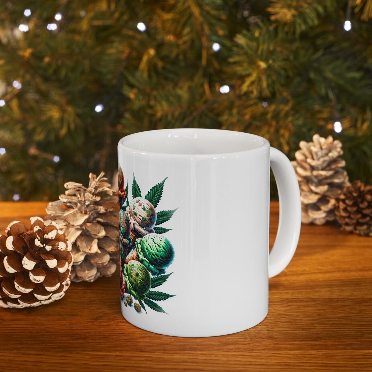 GELATO - Weed Coffee Mug (11oz) - Perfect Strains Gift for Smokers, Stoners, Growers; Wake and Bake Mug / 420 Weed Mug, Marijuana Gift