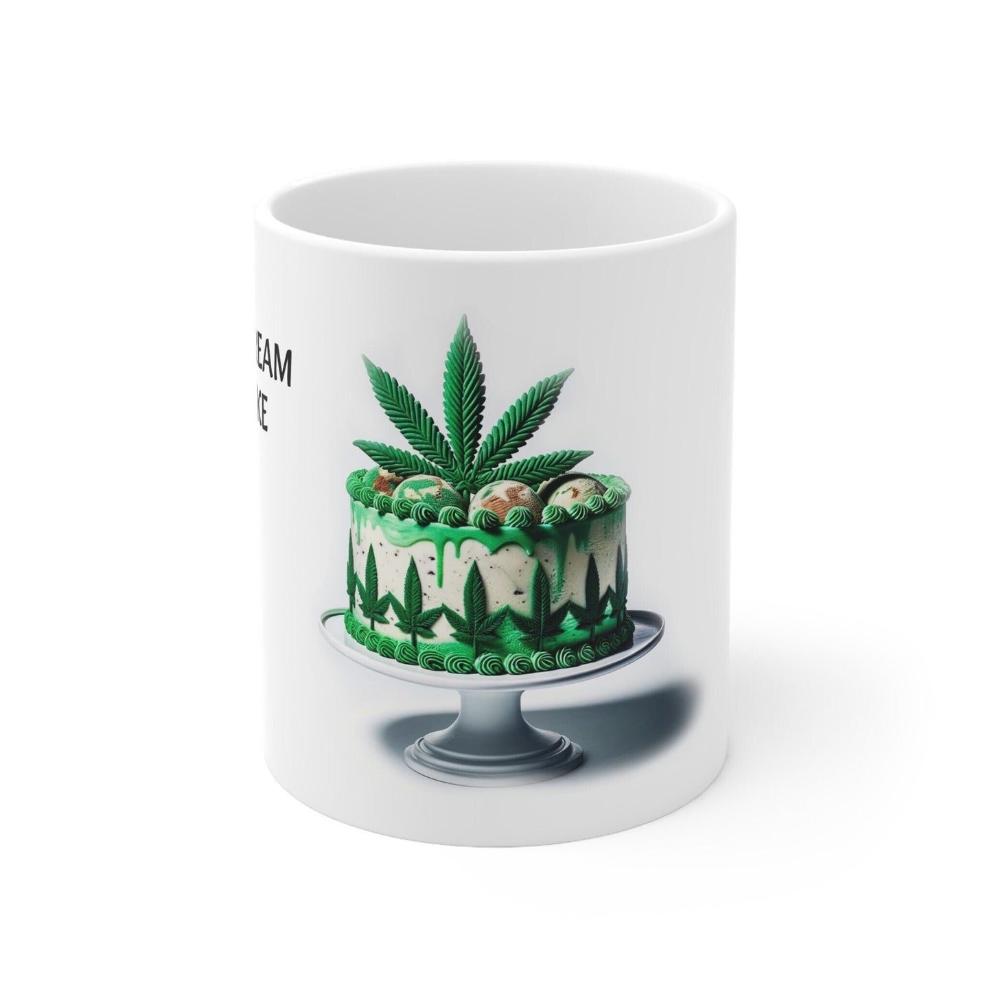 ICE CREAM CAKE - Weed Coffee Mug (11oz) - Perfect Strains Gift for Smokers, Stoners, Growers; Wake & Bake Mug / 420 Weed Mug, Marijuana Gift