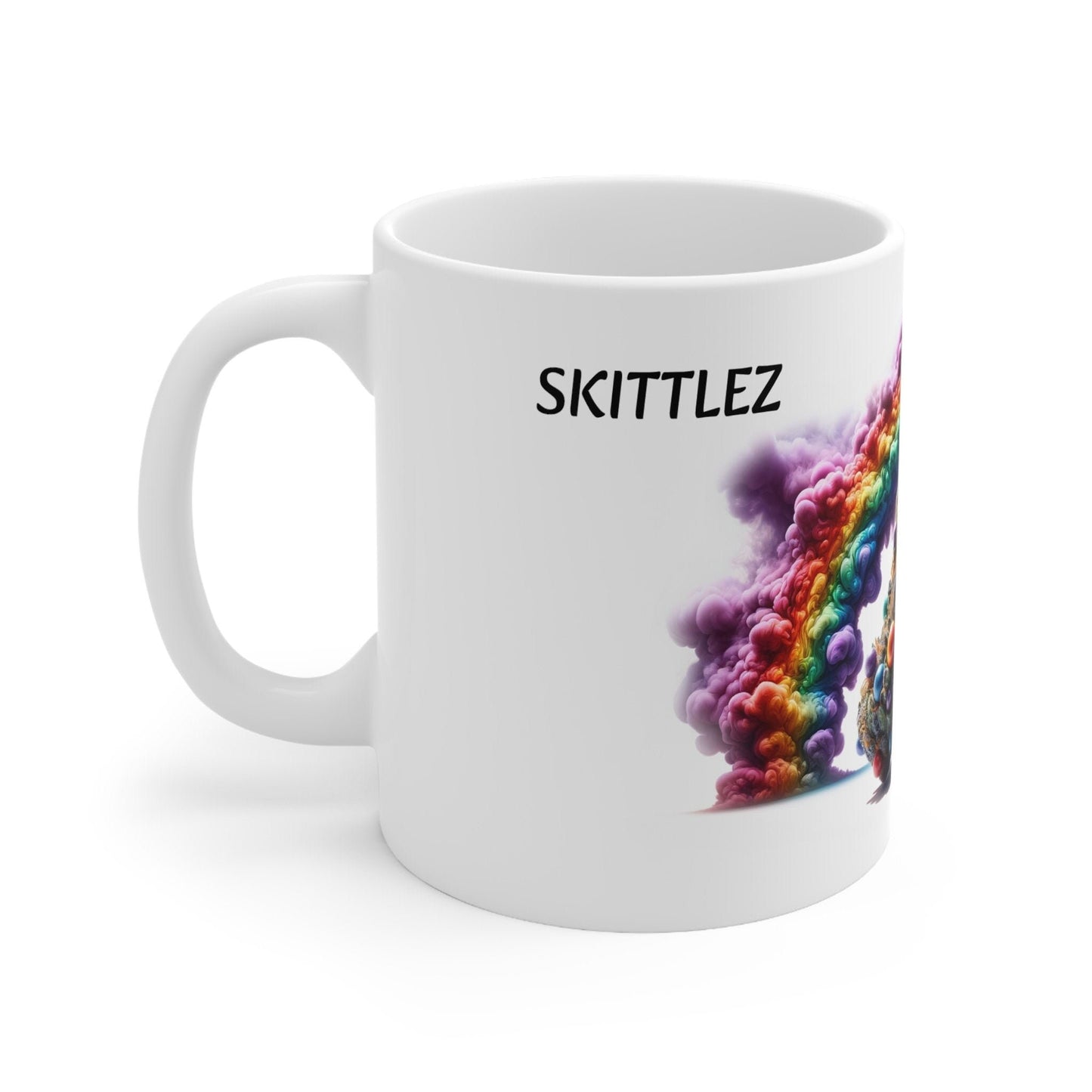 SKITTLEZ - Weed Coffee Mug (11oz) - Perfect Strains Gift for Smokers, Stoners, Growers; Wake and Bake Mug / 420 Weed Mug, Marijuana Gift