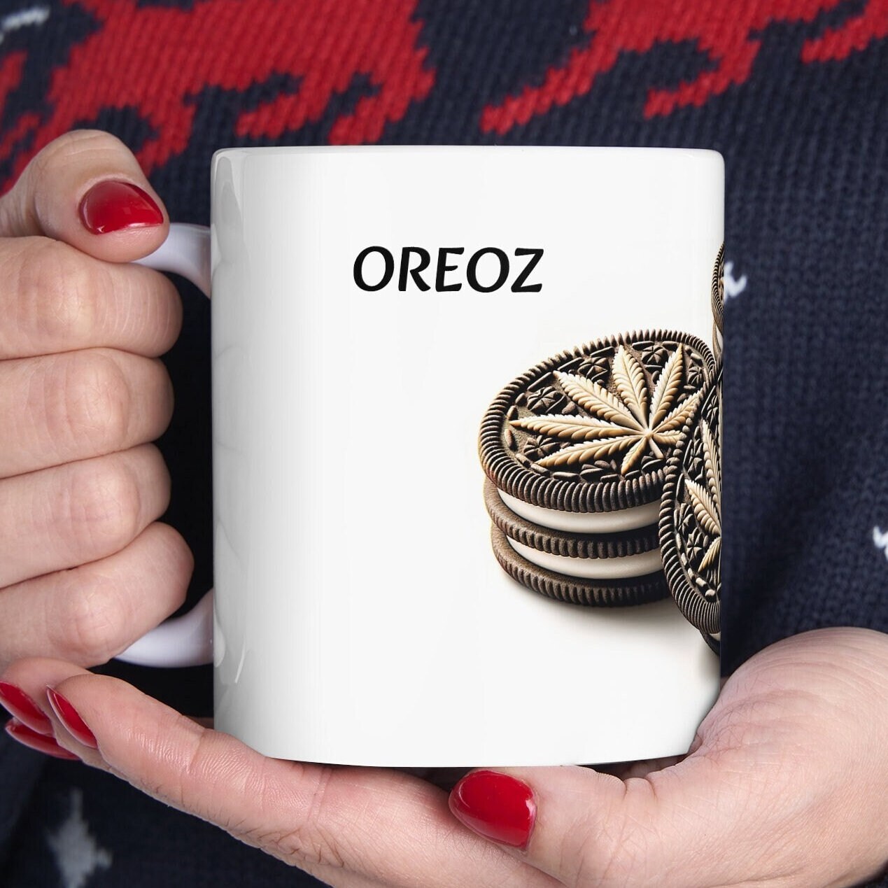 OREOZ - Weed Coffee Mug (11oz) - Perfect Strains Gift for Smokers, Stoners, Growers; Wake and Bake Mug / 420 Weed Mug, Marijuana Gift