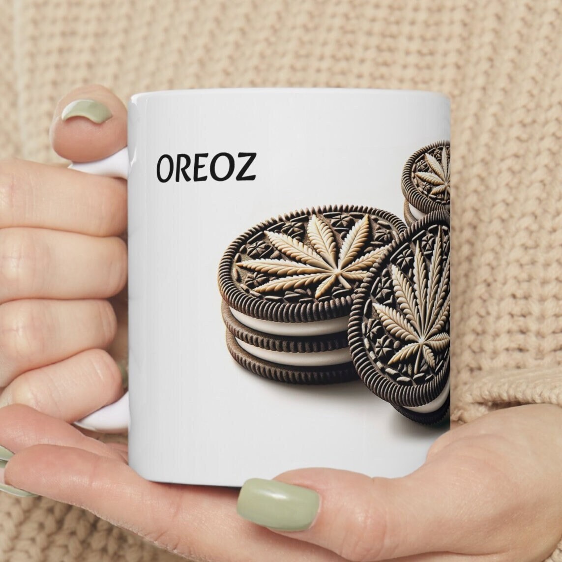 OREOZ - Weed Coffee Mug (11oz) - Perfect Strains Gift for Smokers, Stoners, Growers; Wake and Bake Mug / 420 Weed Mug, Marijuana Gift