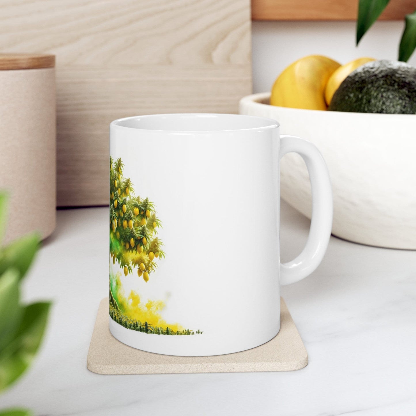 SUPER LEMON HAZE - Weed Coffee Mug (11oz) - Perfect Strains Gift for Smokers, Stoners, Growers; Wake and Bake / 420 Weed Mug, Marijuana Gift