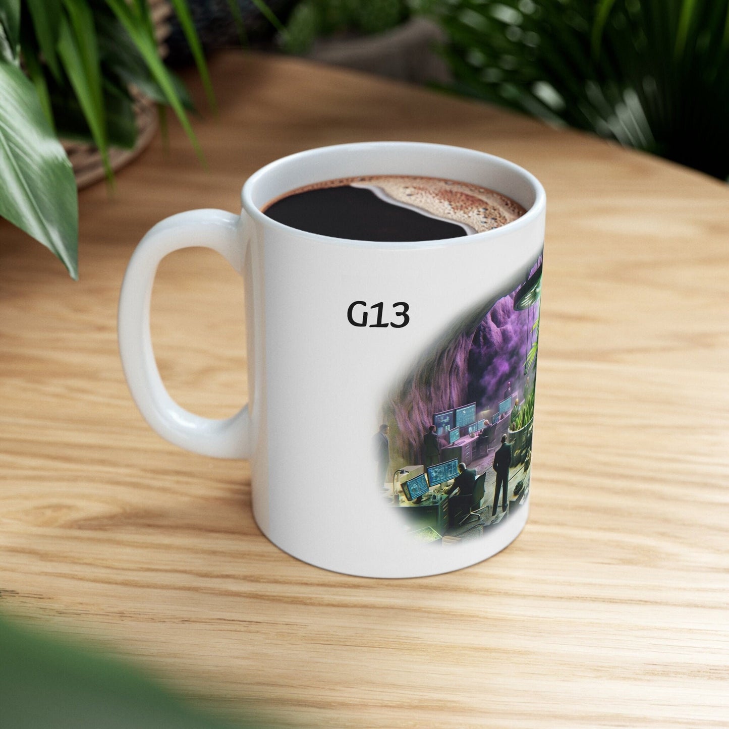 G13 - Weed Coffee Mug (11oz) - Perfect Strains Gift for Smokers, Stoners, Growers; Wake and Bake Mug / 420 Weed Mug, Marijuana Gift