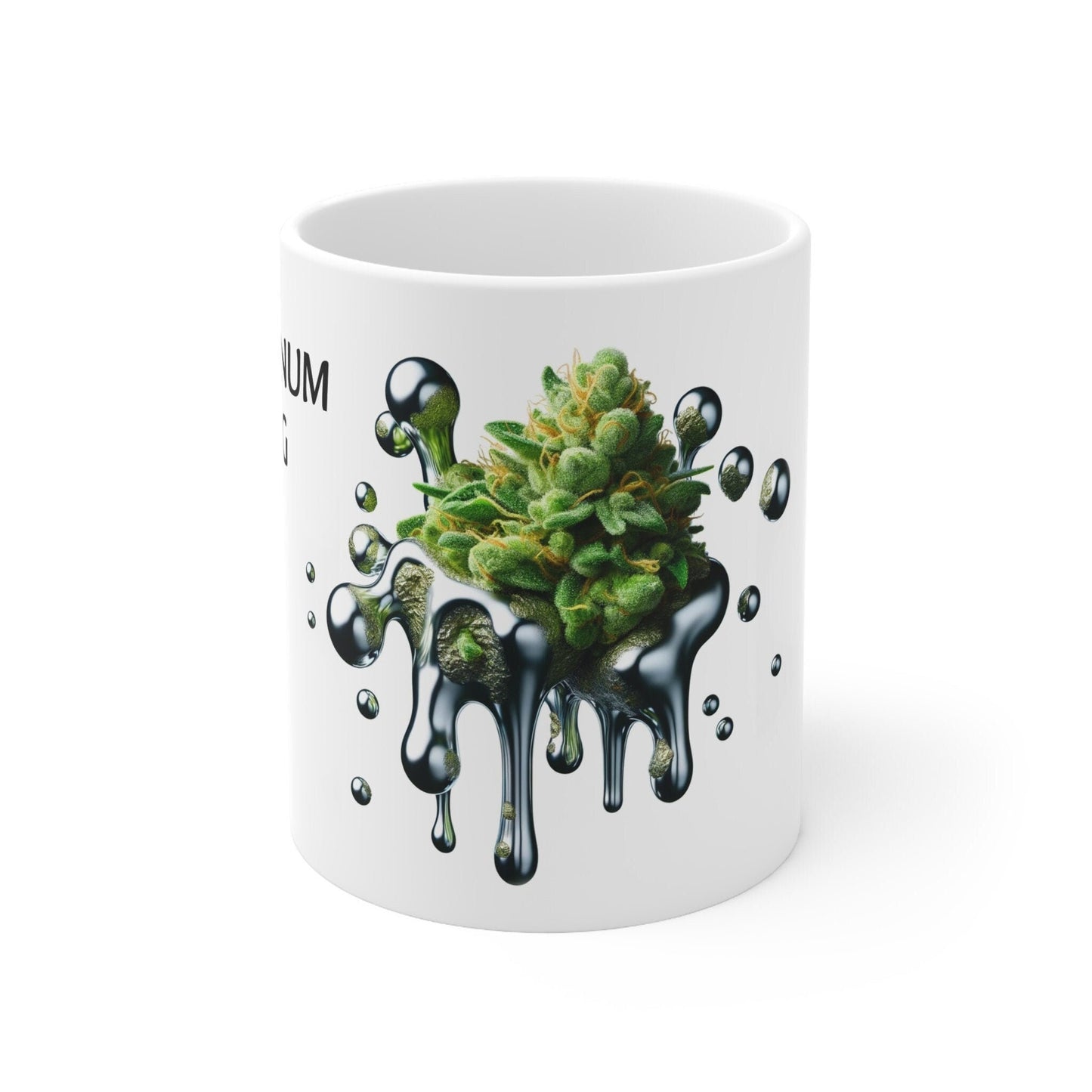 PLATINUM OG - Weed Coffee Mug (11oz) - Perfect Strains Gift for Smokers, Stoners, Growers; Wake and Bake Mug / 420 Weed Mug, Marijuana Gift