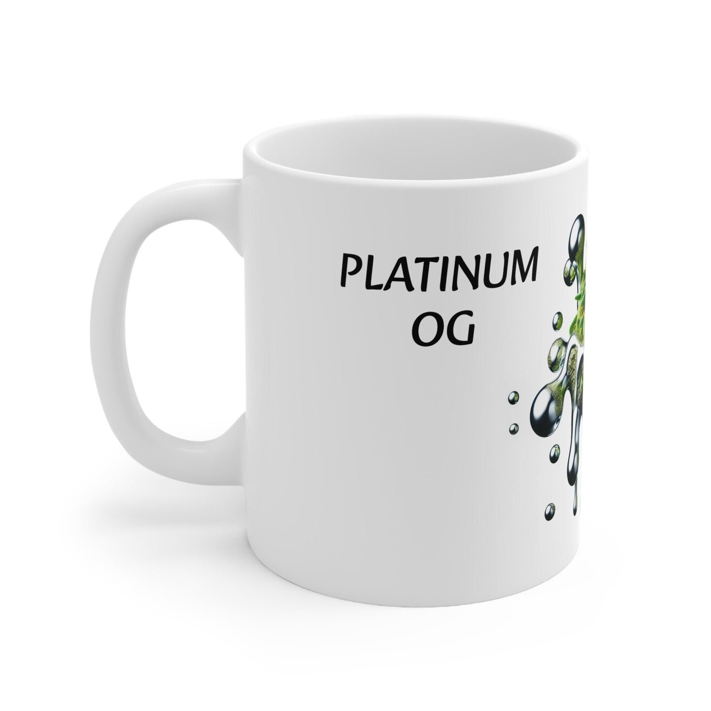 PLATINUM OG - Weed Coffee Mug (11oz) - Perfect Strains Gift for Smokers, Stoners, Growers; Wake and Bake Mug / 420 Weed Mug, Marijuana Gift
