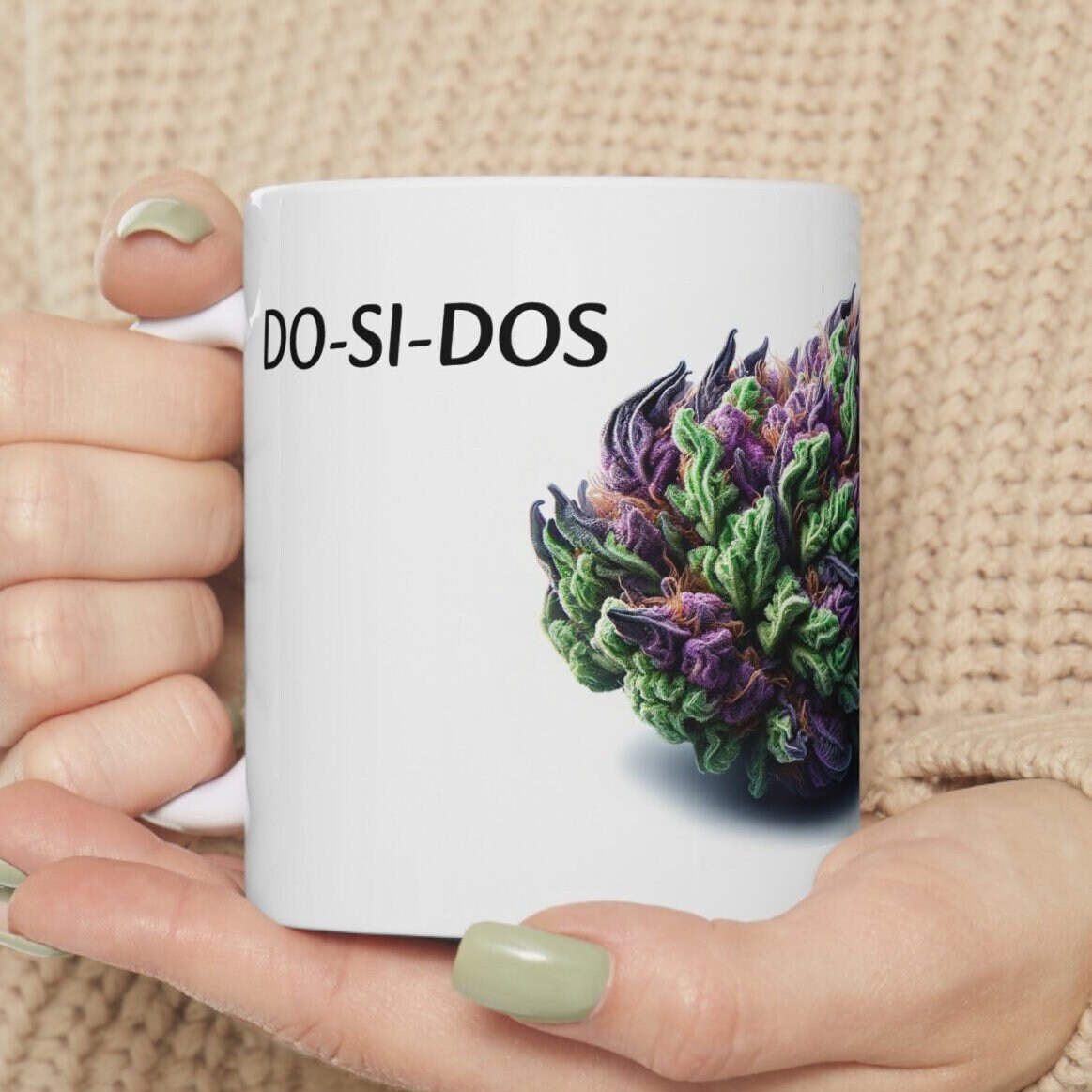 DO-SI-DOS - Weed Coffee Mug (11oz) - Perfect Strains Gift for Smokers, Stoners, Growers; Wake and Bake Mug / 420 Weed Mug, Marijuana Gift