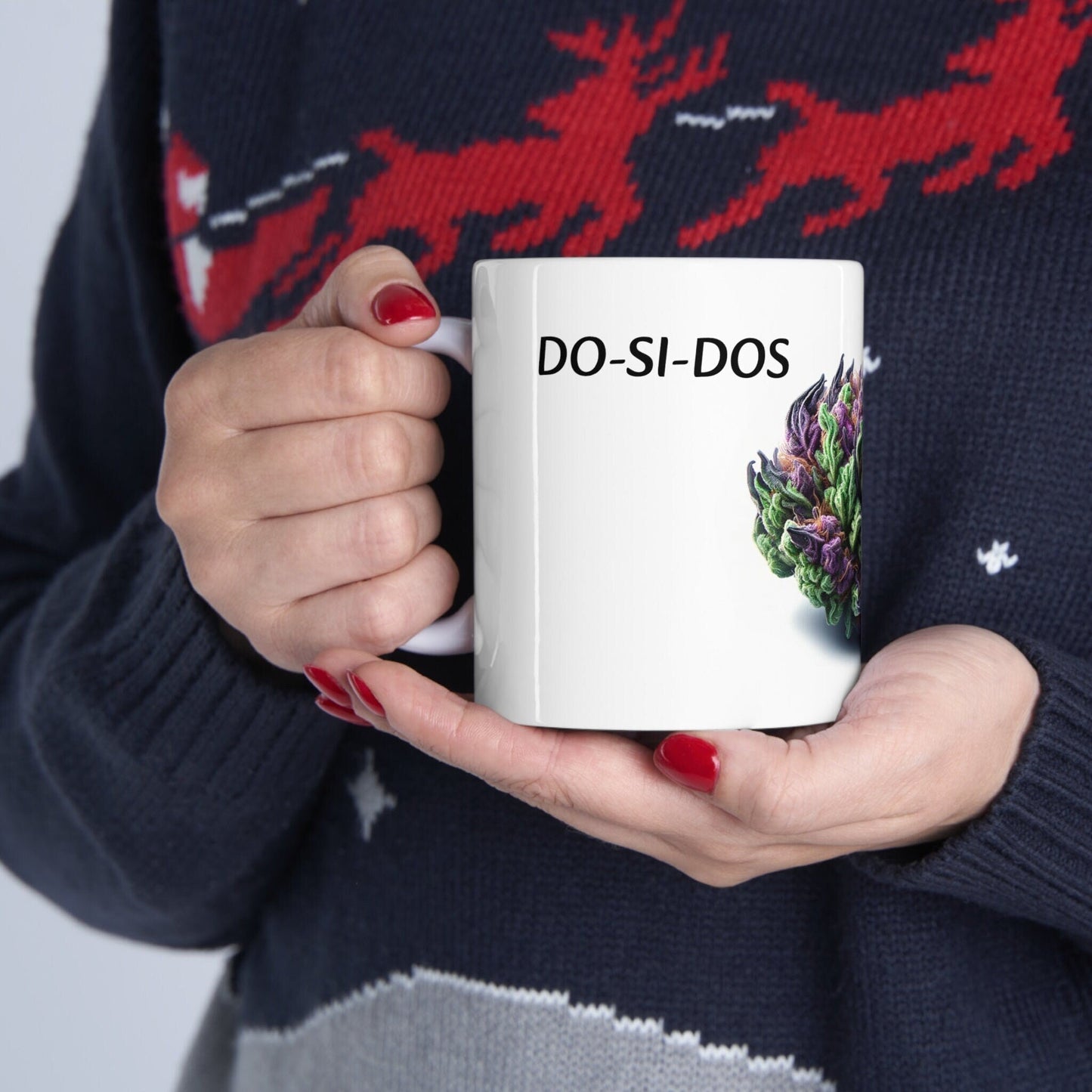 DO-SI-DOS - Weed Coffee Mug (11oz) - Perfect Strains Gift for Smokers, Stoners, Growers; Wake and Bake Mug / 420 Weed Mug, Marijuana Gift