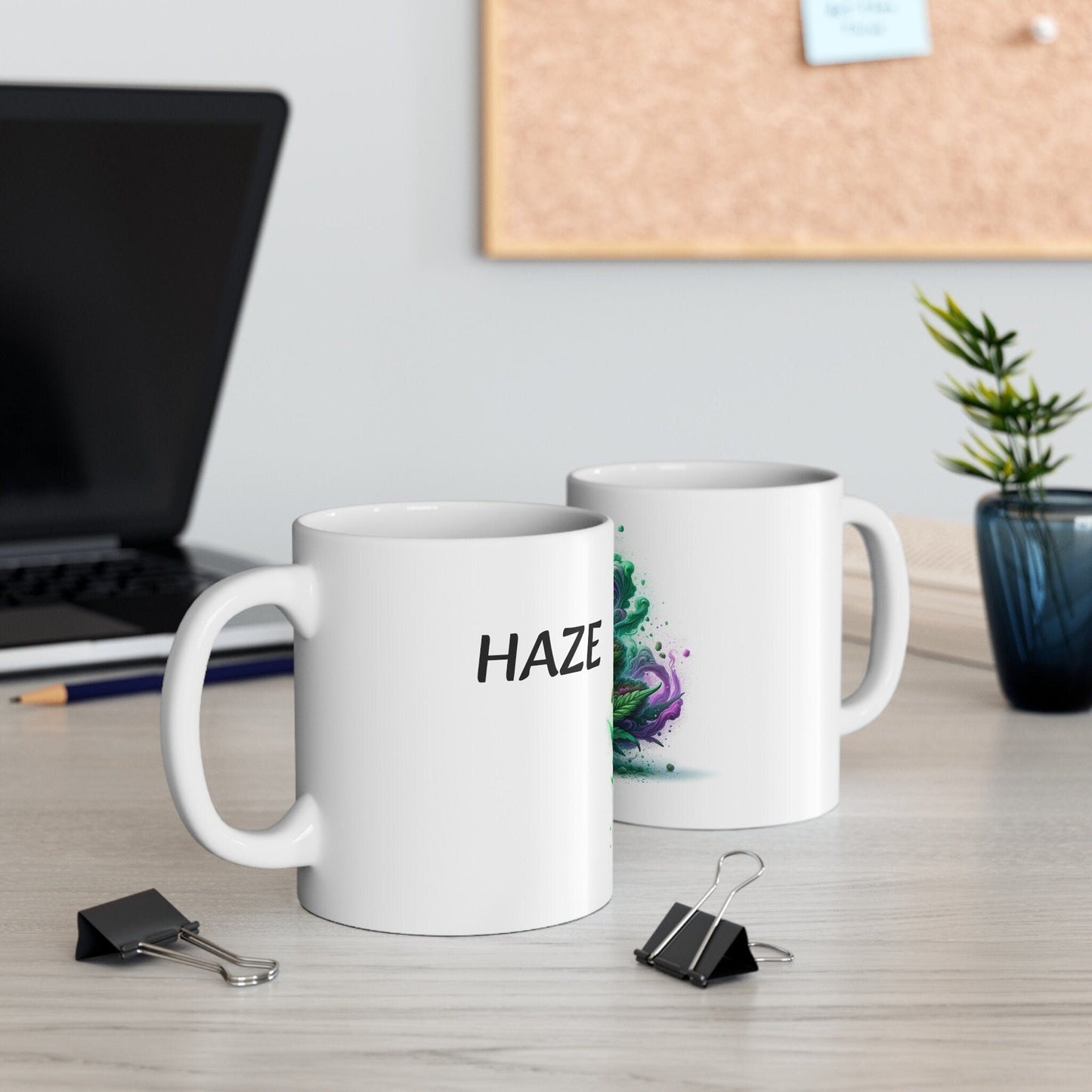 HAZE - Weed Coffee Mug (11oz) - Perfect Strains Gift for Smokers, Stoners, Growers; Wake and Bake Mug / 420 Weed Mug, Marijuana Gift