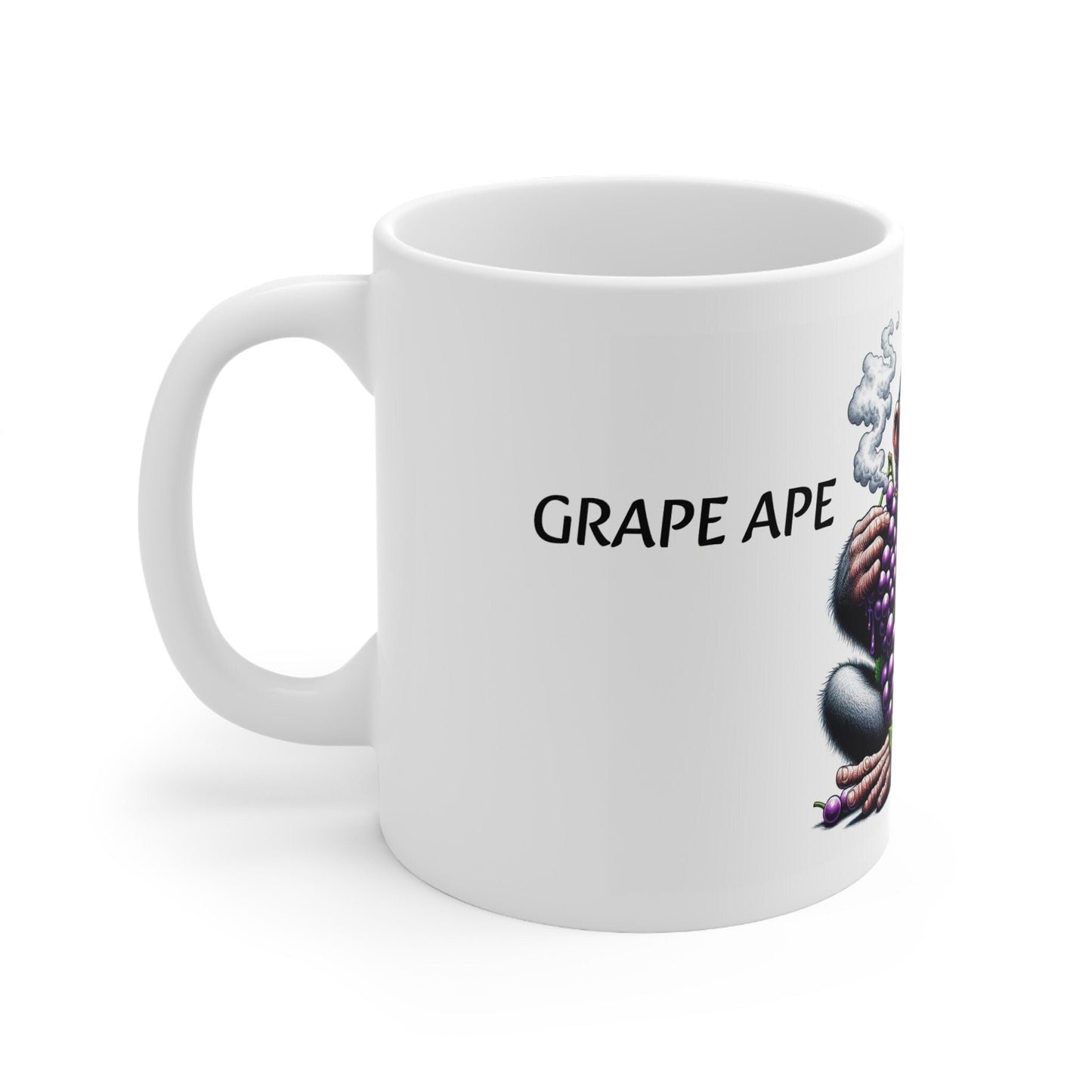 GRAPE APE - Weed Coffee Mug (11oz) - Perfect Strains Gift for Smokers, Stoners, Growers; Wake and Bake Mug / 420 Weed Mug, Marijuana Gift