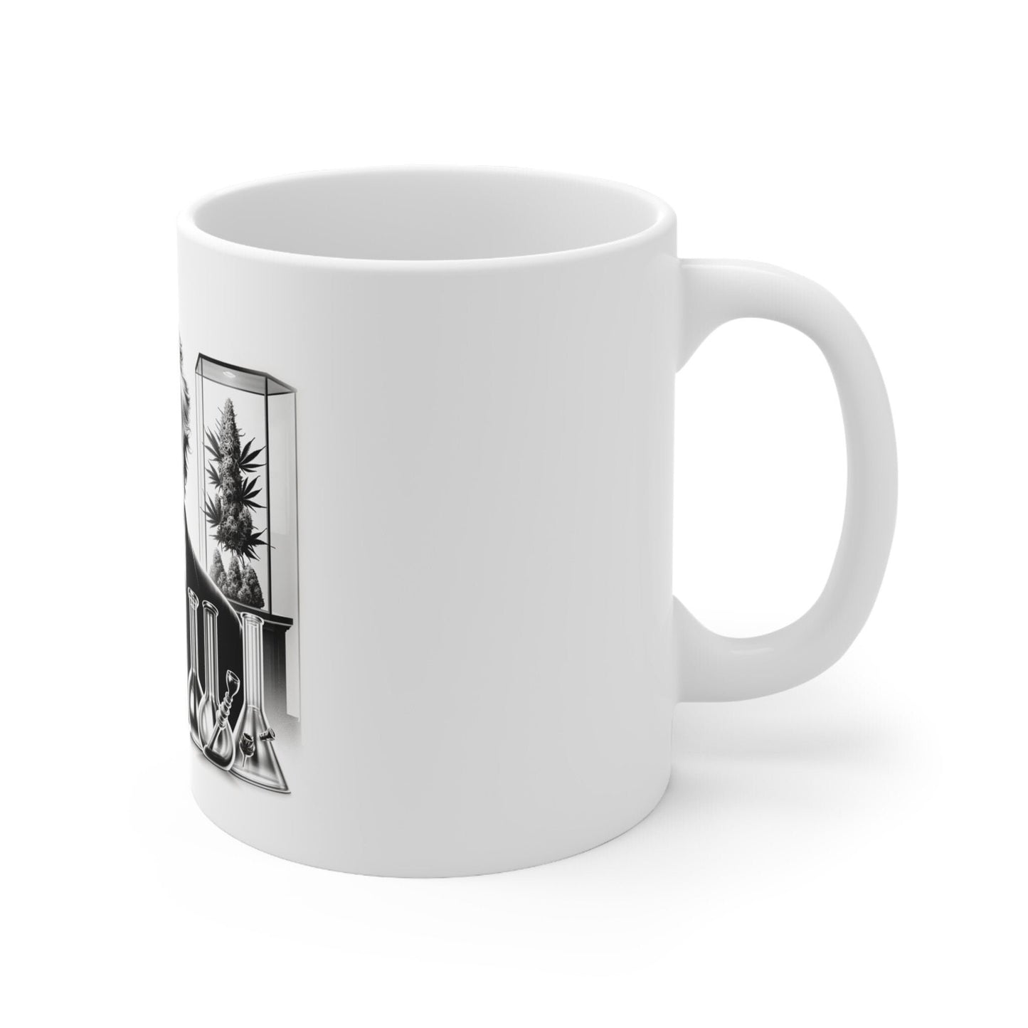 JACK HERER - Weed Coffee Mug (11oz) - Perfect Strains Gift for Smokers, Stoners, Growers; Wake and Bake Mug / 420 Weed Mug, Marijuana Gift