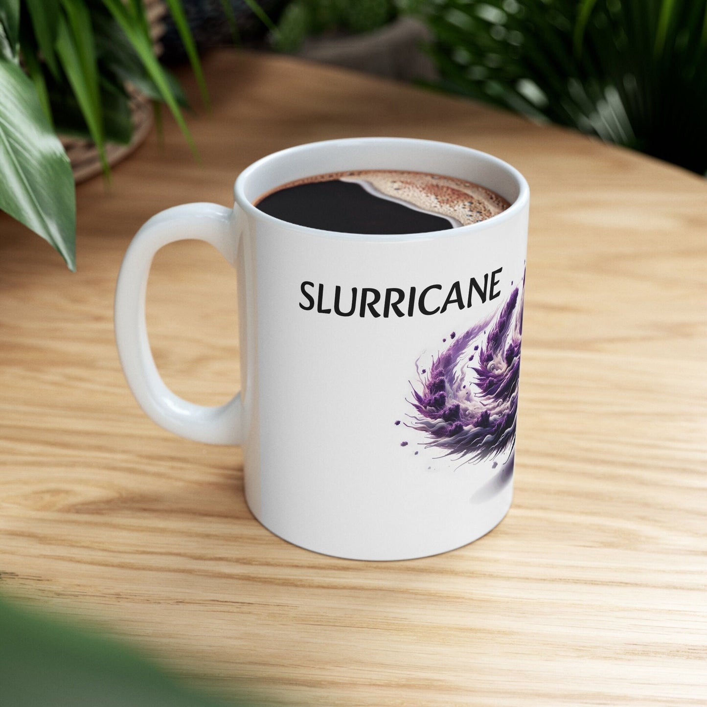 SLURRICANE - Weed Coffee Mug (11oz) - Perfect Strains Gift for Smokers, Stoners, Growers; Wake and Bake Mug / 420 Weed Mug, Marijuana Gift