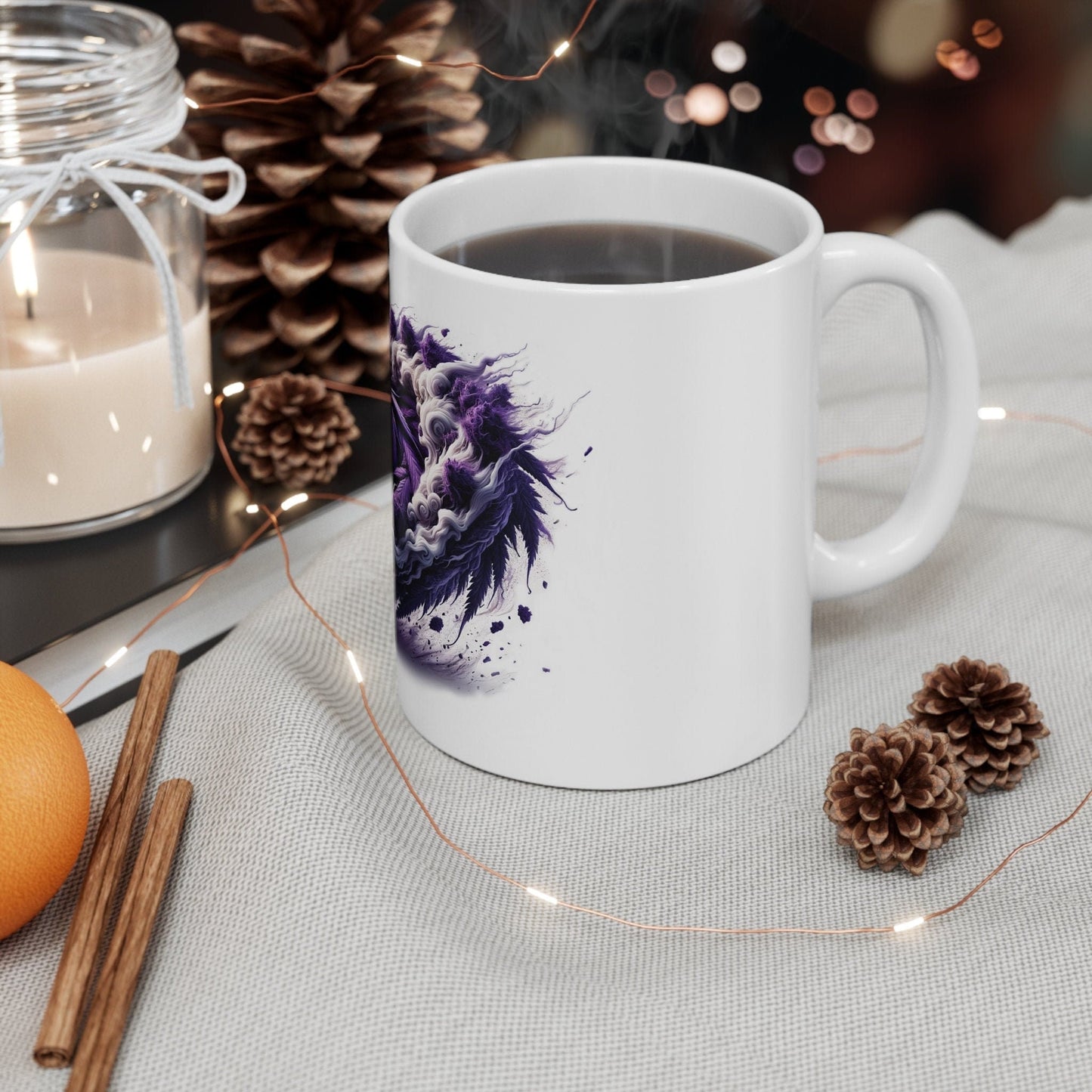 SLURRICANE - Weed Coffee Mug (11oz) - Perfect Strains Gift for Smokers, Stoners, Growers; Wake and Bake Mug / 420 Weed Mug, Marijuana Gift