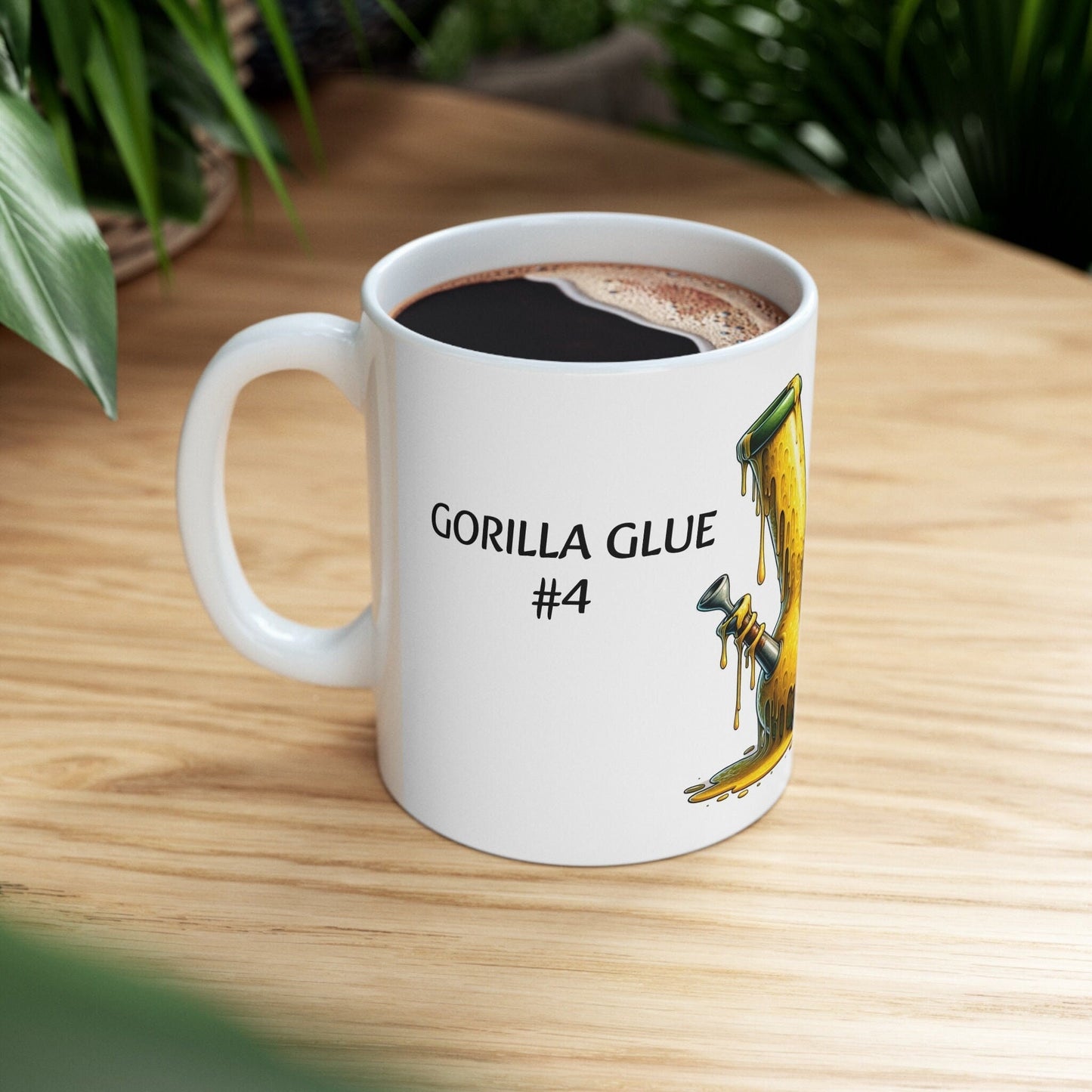 GORILLA GLUE - Weed Coffee Mug (11oz) - Perfect Strains Gift for Smokers, Stoners, Growers; Wake and Bake Mug / 420 Weed Mug, Marijuana Gift