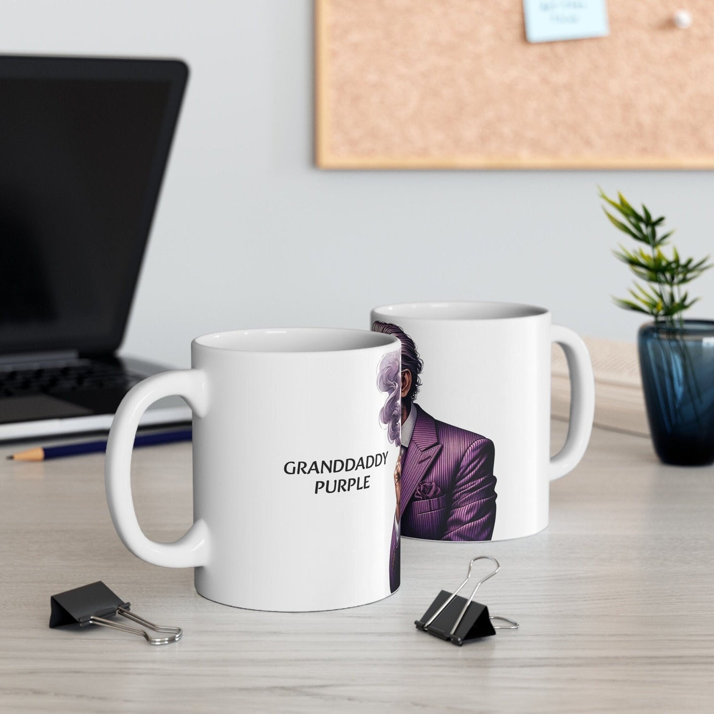 GRANDDADDY PURPLE - Weed Coffee Mug (11oz) - Perfect Strains Gift for Smokers, Stoners, Growers; Wake & Bake / 420 Weed Mug, Marijuana Gift