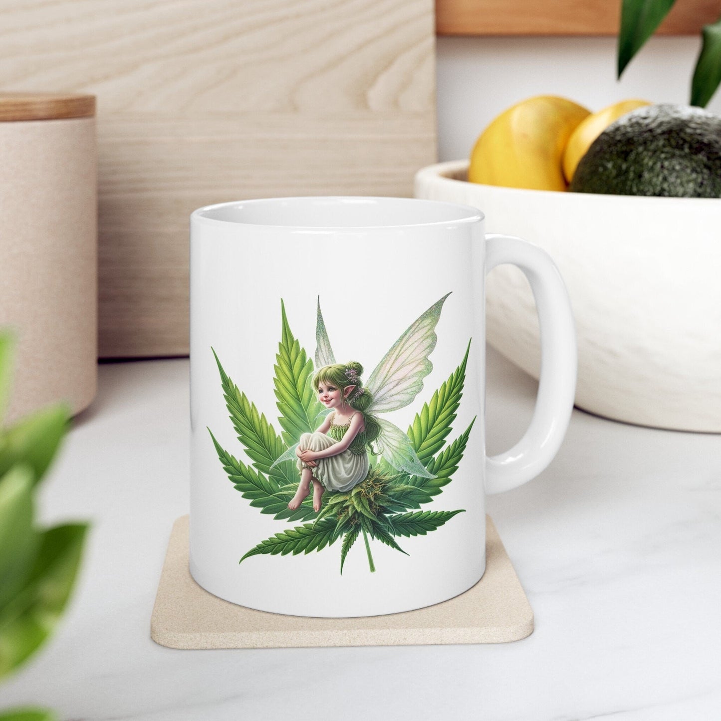 420 WEED FAIRY - 420 Coffee Weed Mug (11oz) - Weed Gift for Stoners, Smokers; Wake & Bake Mug / 420 Weed Mug / Marijuana Gift, Cannabis Mug