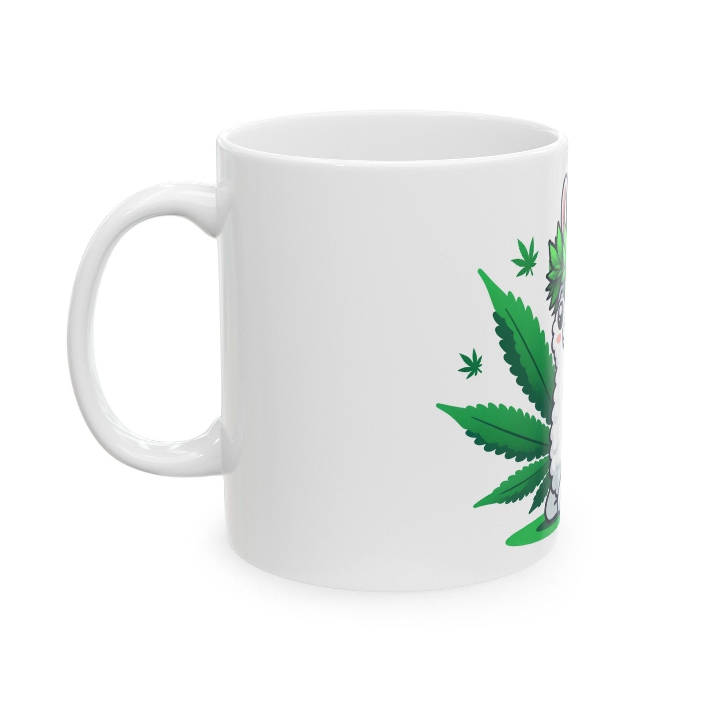 420 WEED LLAMA - Coffee Weed Mug (11oz) - Weed Gift for Stoners, Smoker; Wake & Bake Mug / 420 Weed Mug / Marijuana Gift, 420 Cannabis Mug