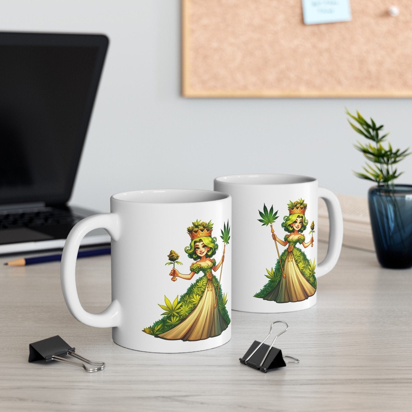 420 WEED PRINCESS - Coffee Weed Mug (11oz) - Weed Gift for Stoners, Smokers; Wake and Bake Mug / 420 Weed Mug / Marijuana Gift, Cannabis Mug