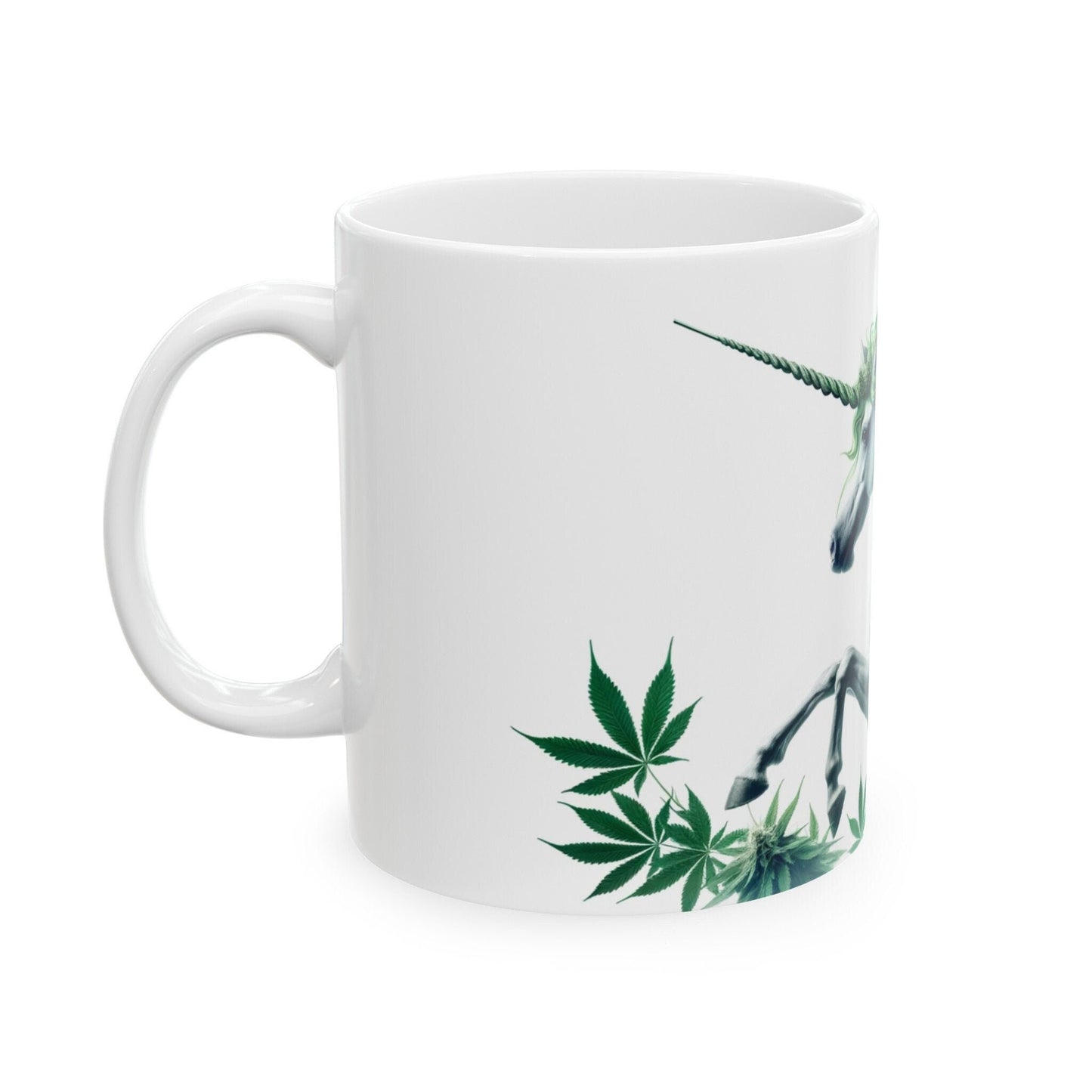 420 WEED UNICORN - Coffee Weed Mug (11oz) - Weed Gift for Stoners, Smoker; Wake & Bake Mug / 420 Weed Mug / Marijuana Gift, 420 Cannabis Mug