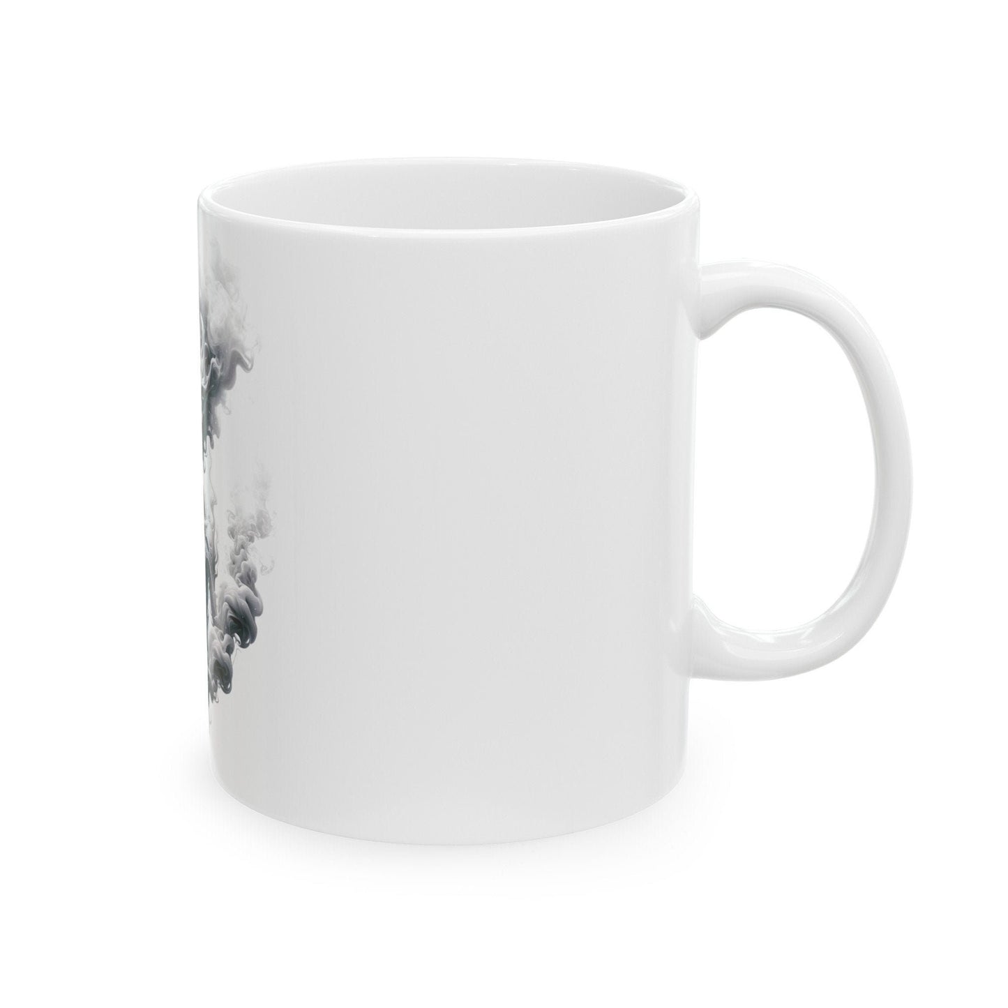 SMOKEY ALIEN MUG - Coffee Weed Mug (11oz) - Weed Gift for Stoners, Smokers; Wake and Bake Mug / 420 Weed Mug / Marijuana Gift, Cannabis Mug