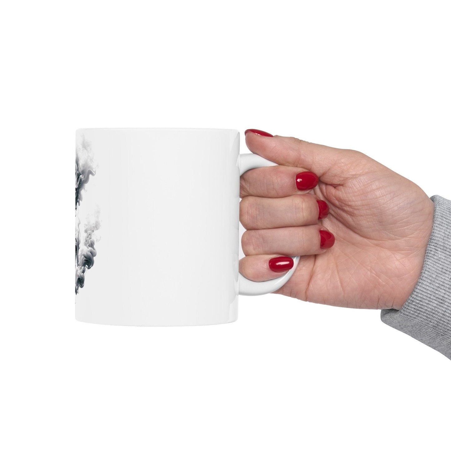 SMOKEY ALIEN MUG - Coffee Weed Mug (11oz) - Weed Gift for Stoners, Smokers; Wake and Bake Mug / 420 Weed Mug / Marijuana Gift, Cannabis Mug