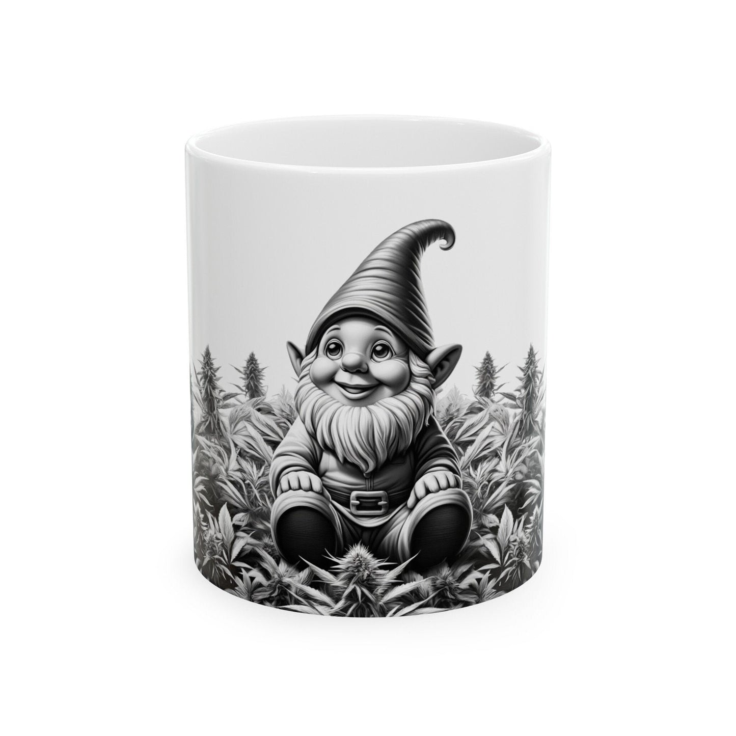 420 GARDEN GNOME - Coffee Weed Mug (11oz) - Weed Gift for Stoners, Smoker; Wake & Bake Mug / 420 Weed Mug / Marijuana Gift, 420 Cannabis Mug