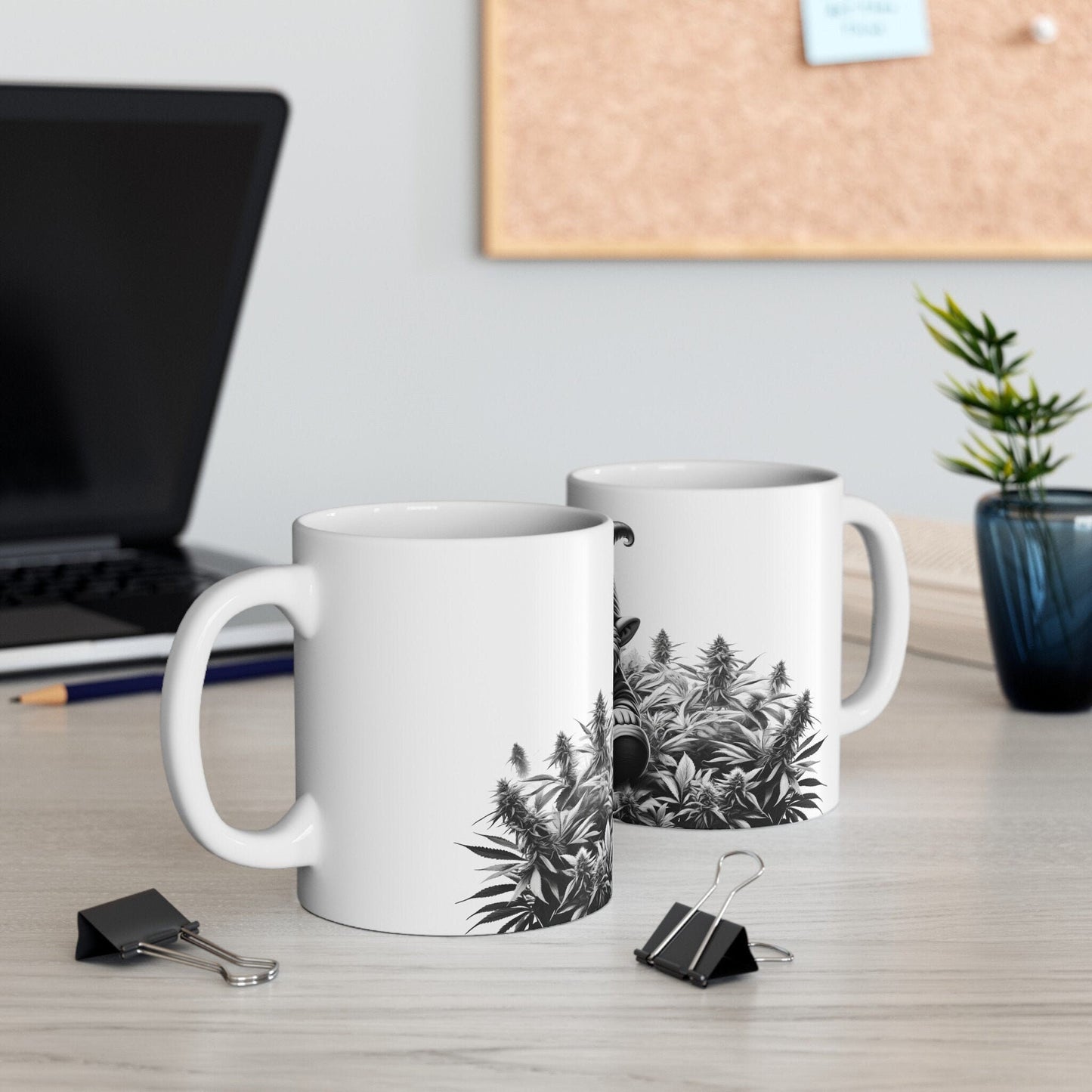 420 GARDEN GNOME - Coffee Weed Mug (11oz) - Weed Gift for Stoners, Smoker; Wake & Bake Mug / 420 Weed Mug / Marijuana Gift, 420 Cannabis Mug