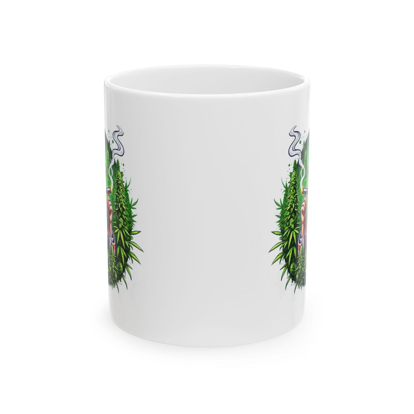 420 UNCLE SAM - Weed Coffee Mug (11oz) - 4th of July Gift for Stoners, Smokers, Growers; Wake & Bake / 420 America Mug / Uncle Sam Mug