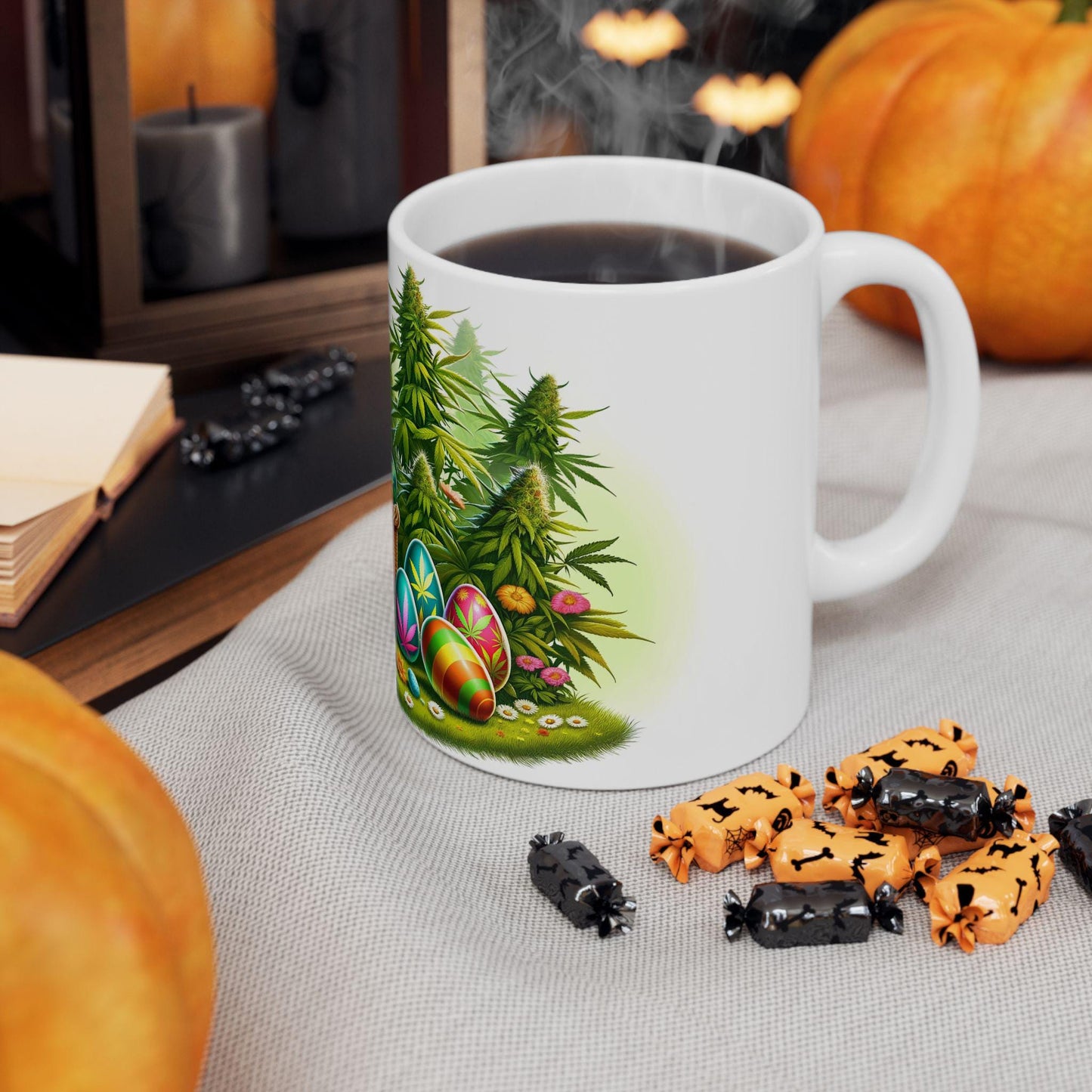 420 WEED EASTER - Weed Coffee Mug (11oz) - Easter Day Gift for Stoners, Weed Smokers, Growers; Wake & Bake / 420 Cannabis Mug / Easter Mug