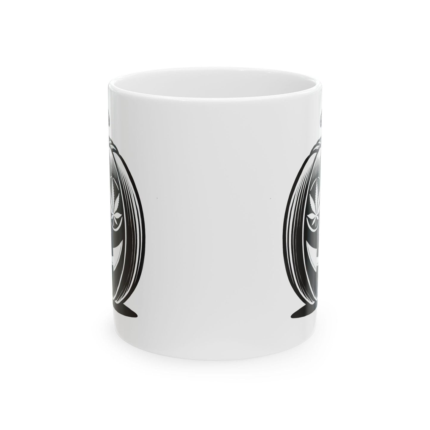 420 PUMPKIN MUG - Weed Coffee Mug (11oz) - Halloween Gift for Weed Smokers, Stoners, Growers; Wake & Bake / 420 Mug, Weed / Marijuana Gift