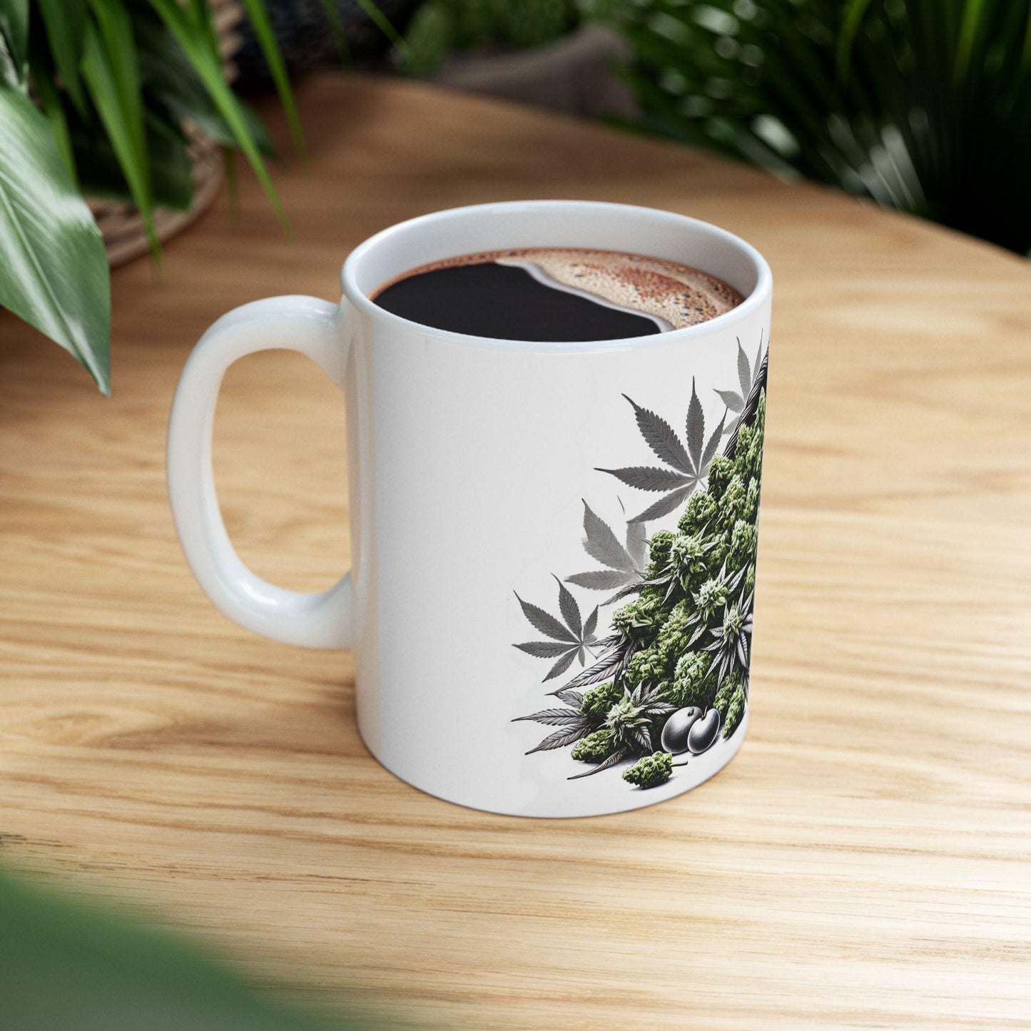420 CORNUCOPIA - Weed Coffee Mug (11oz) - Thanksgiving Gift for Weed Smokers, Stoners, Growers; Wake & Bake / 420 Mug, Weed / Marijuana Gift