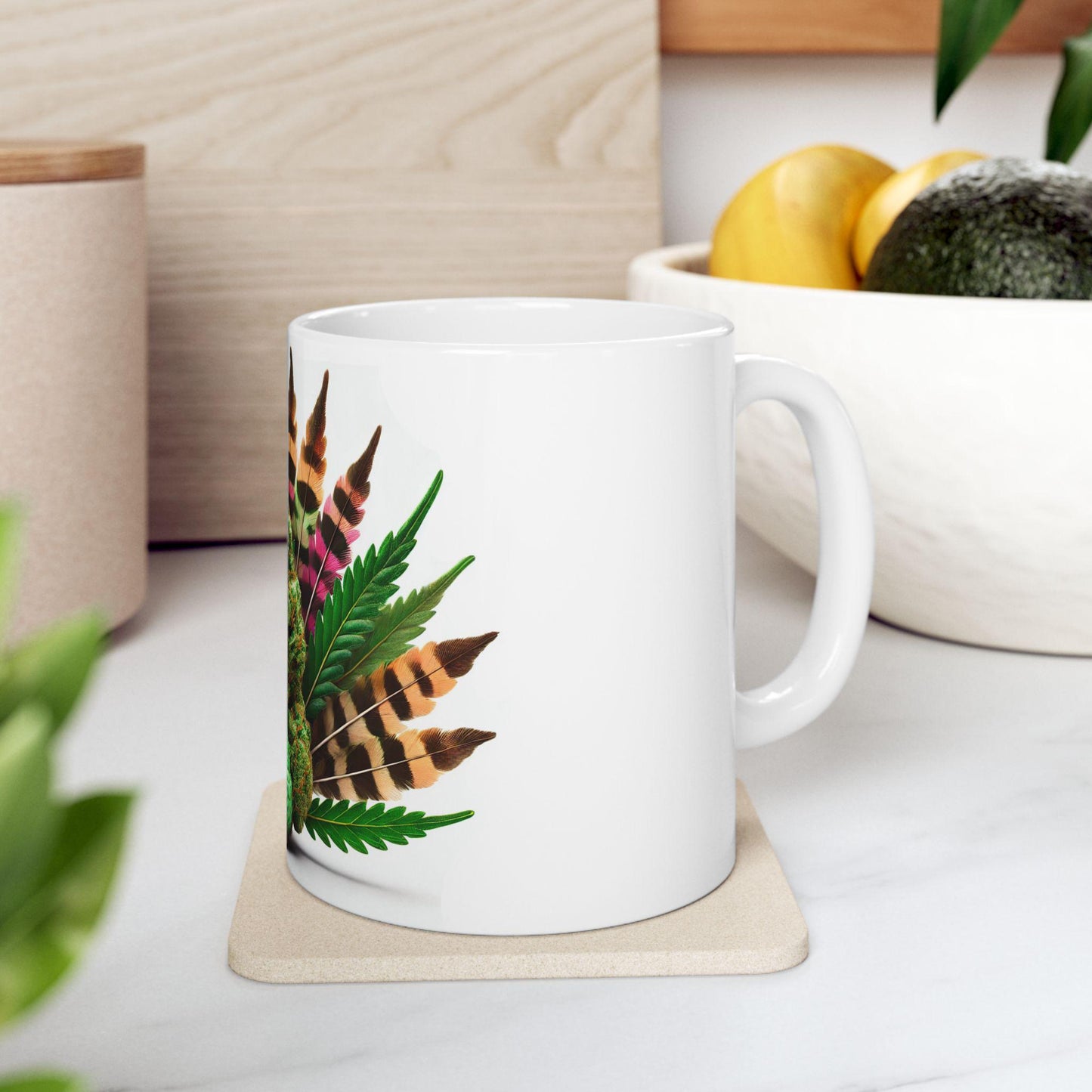 420 TURKEY - Weed Coffee Mug (11oz) - Thanksgiving Gift for Weed Smokers, Stoners, Growers; Wake & Bake / 420 Mug, Weed / Marijuana Gift