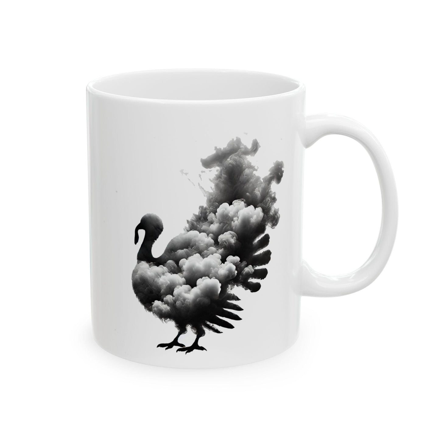 SMOKEY TURKEY - Weed Coffee Mug (11oz) - Thanksgiving Gift for Weed Smokers, Stoners, Growers; Wake & Bake / 420 Mug, Weed / Marijuana Gift