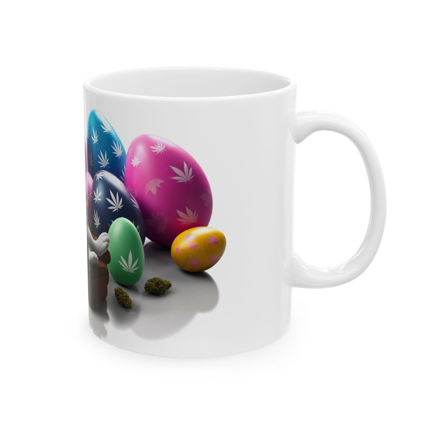 420 EASTER EGGS - Weed Coffee Mug (11oz) - Easter Gift for Stoners, Weed Smokers, Growers; Wake & Bake / 420 Cannabis Mug / Easter Mug