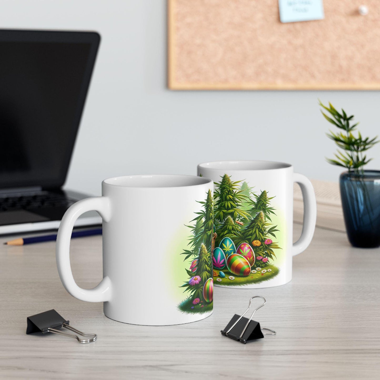 420 WEED EASTER - Weed Coffee Mug (11oz) - Easter Day Gift for Stoners, Weed Smokers, Growers; Wake & Bake / 420 Cannabis Mug / Easter Mug