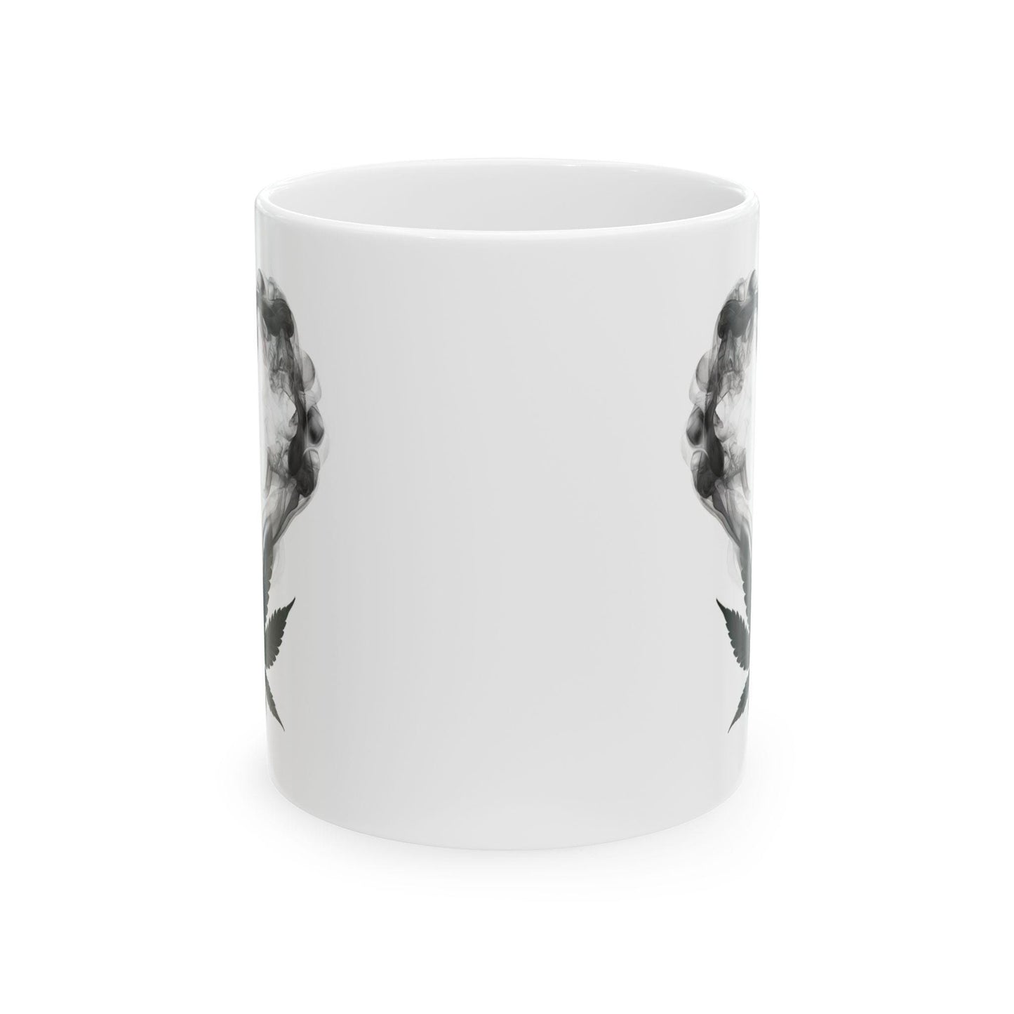 420 SMOKE HEART - Weed Coffee Mug (11oz) - Stoner Gift for Couples, Gift for Girlfriend/Boyfriend; Wake & Bake / 420 Valentines Day Mug