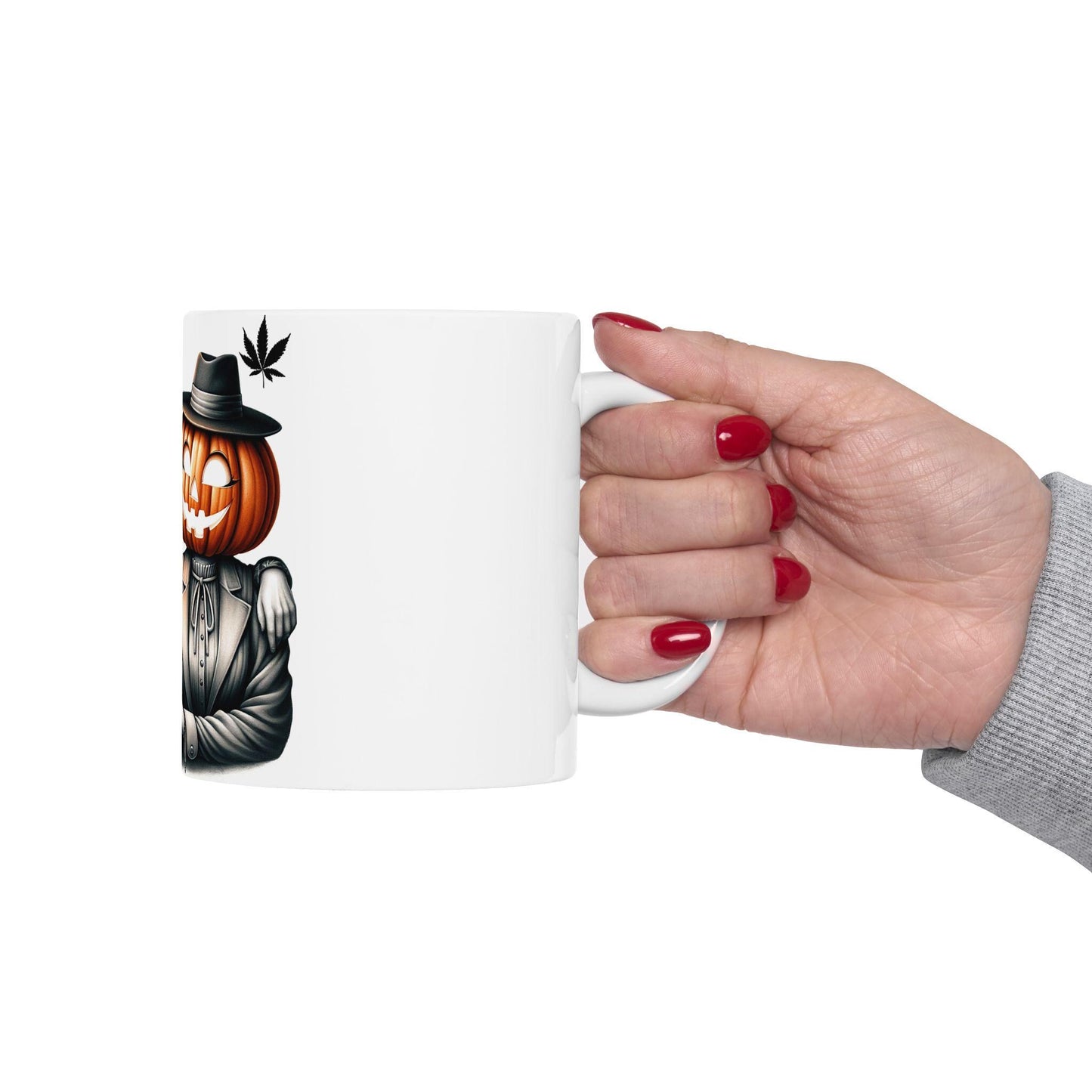 PUMPKIN HEAD COUPLE - Weed Coffee Mug (11oz)