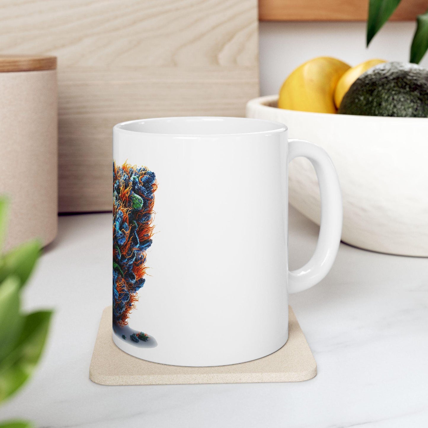 BLUEBERRY CLEMENTINE - (11oz) WEED Strain Themed Coffee Mugs - Perfect Gift for Stoners, Weed Mug for Cannabis Decor; Funny Wake & Bake Mug