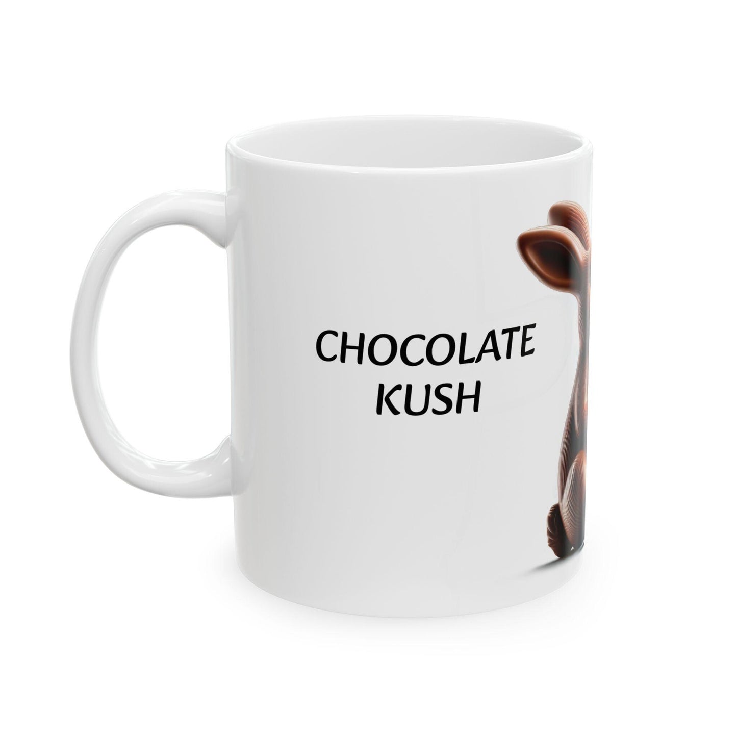 CHOCOLATE KUSH - (11oz) Weed Strain Themed Coffee Mugs - Perfect Gift for Stoners, Weed Mug for Cannabis Decor; Funny Wake & Bake Mug