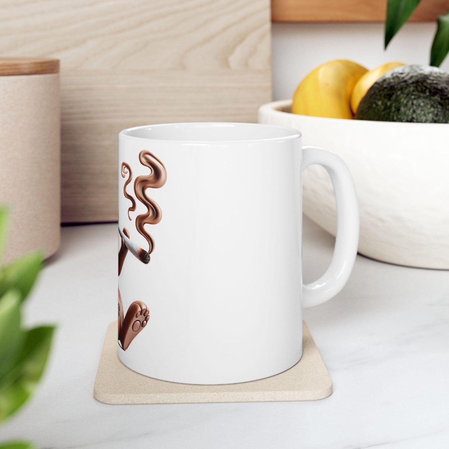 CHOCOLATE KUSH - (11oz) Weed Strain Themed Coffee Mugs - Perfect Gift for Stoners, Weed Mug for Cannabis Decor; Funny Wake & Bake Mug