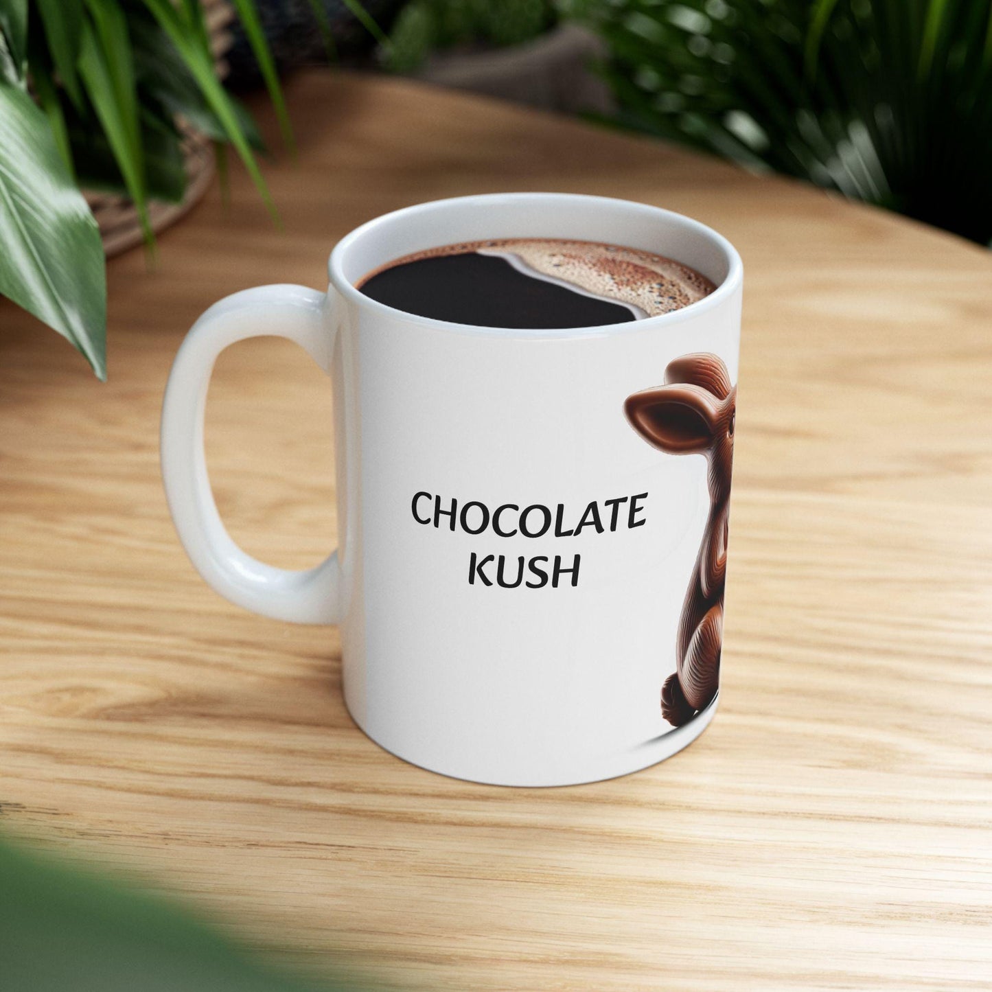 CHOCOLATE KUSH - (11oz) Weed Strain Themed Coffee Mugs - Perfect Gift for Stoners, Weed Mug for Cannabis Decor; Funny Wake & Bake Mug